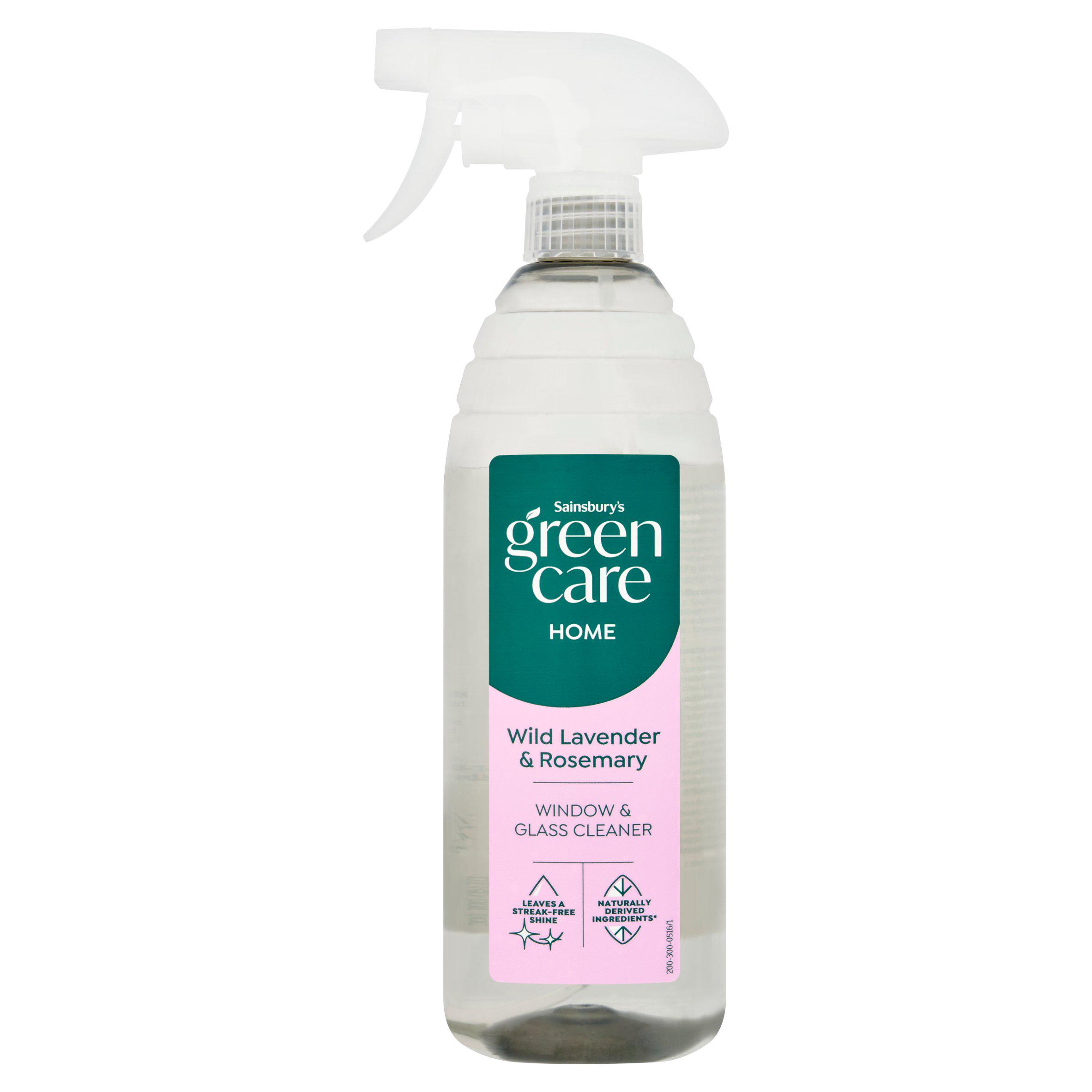 Sainsbury's Green Care Home Wild Lavender & Rosemary Window & Glass Cleaner 750ml