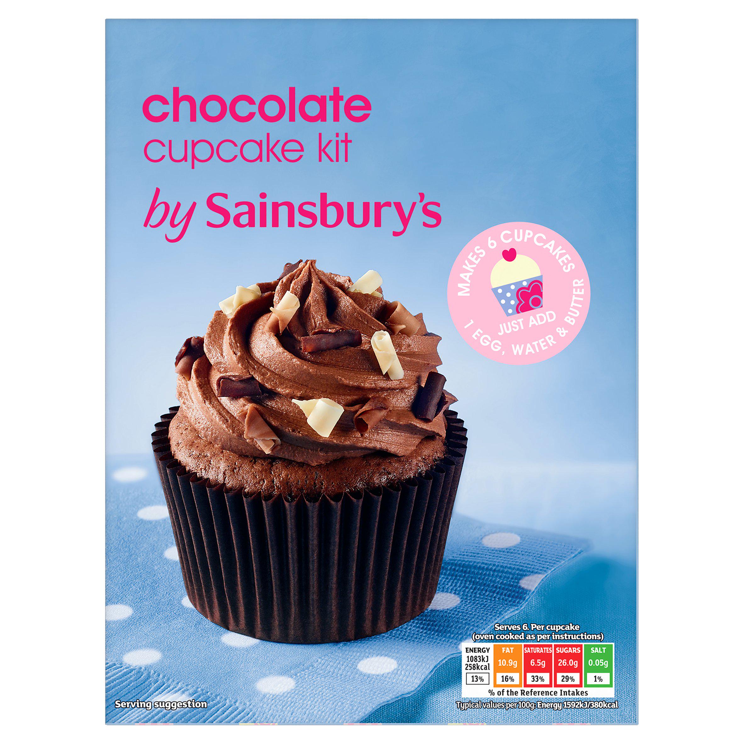 Sainsbury's Chocolate Cupcake Mix 290g