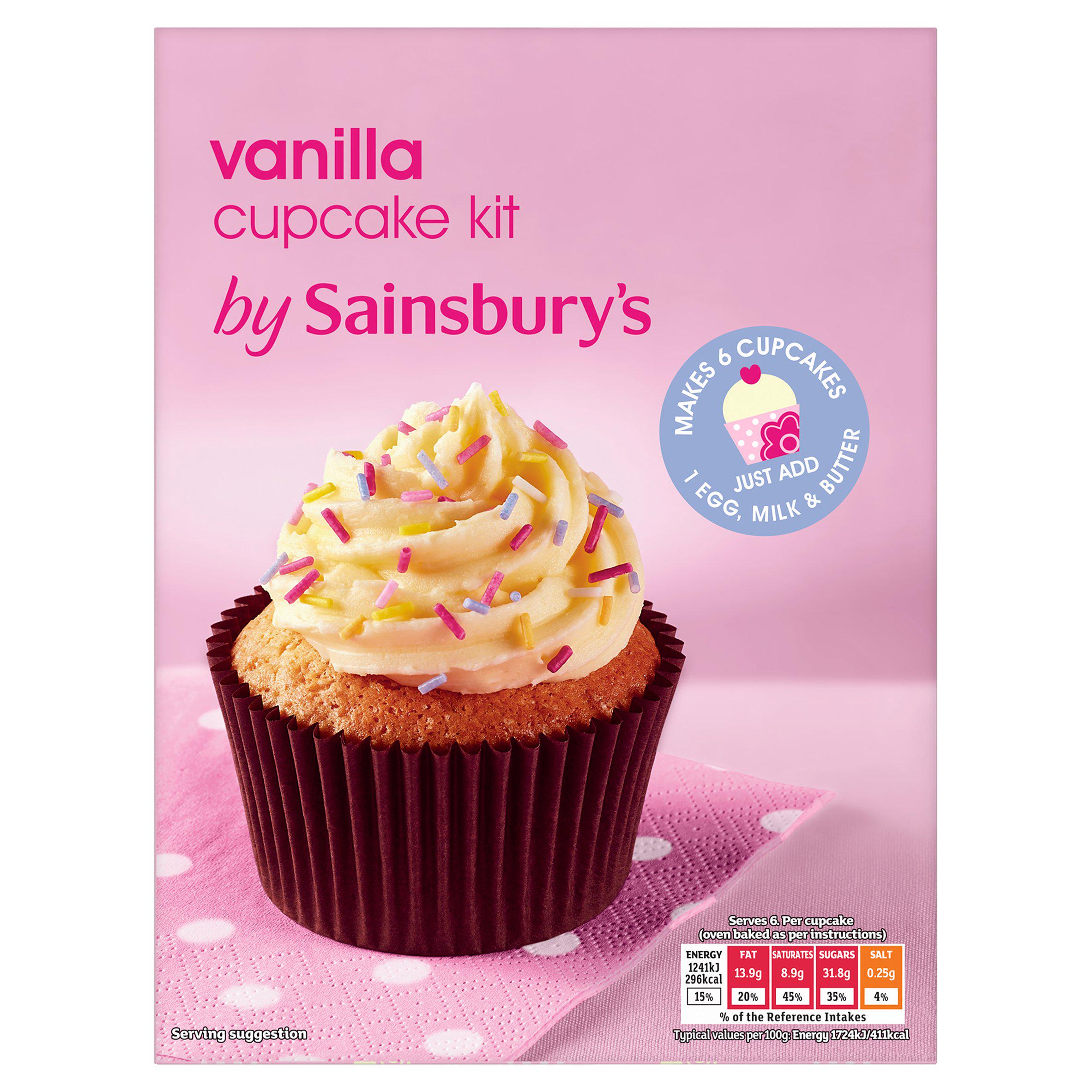 Sainsbury's Vanilla Cupcake Mix 290g