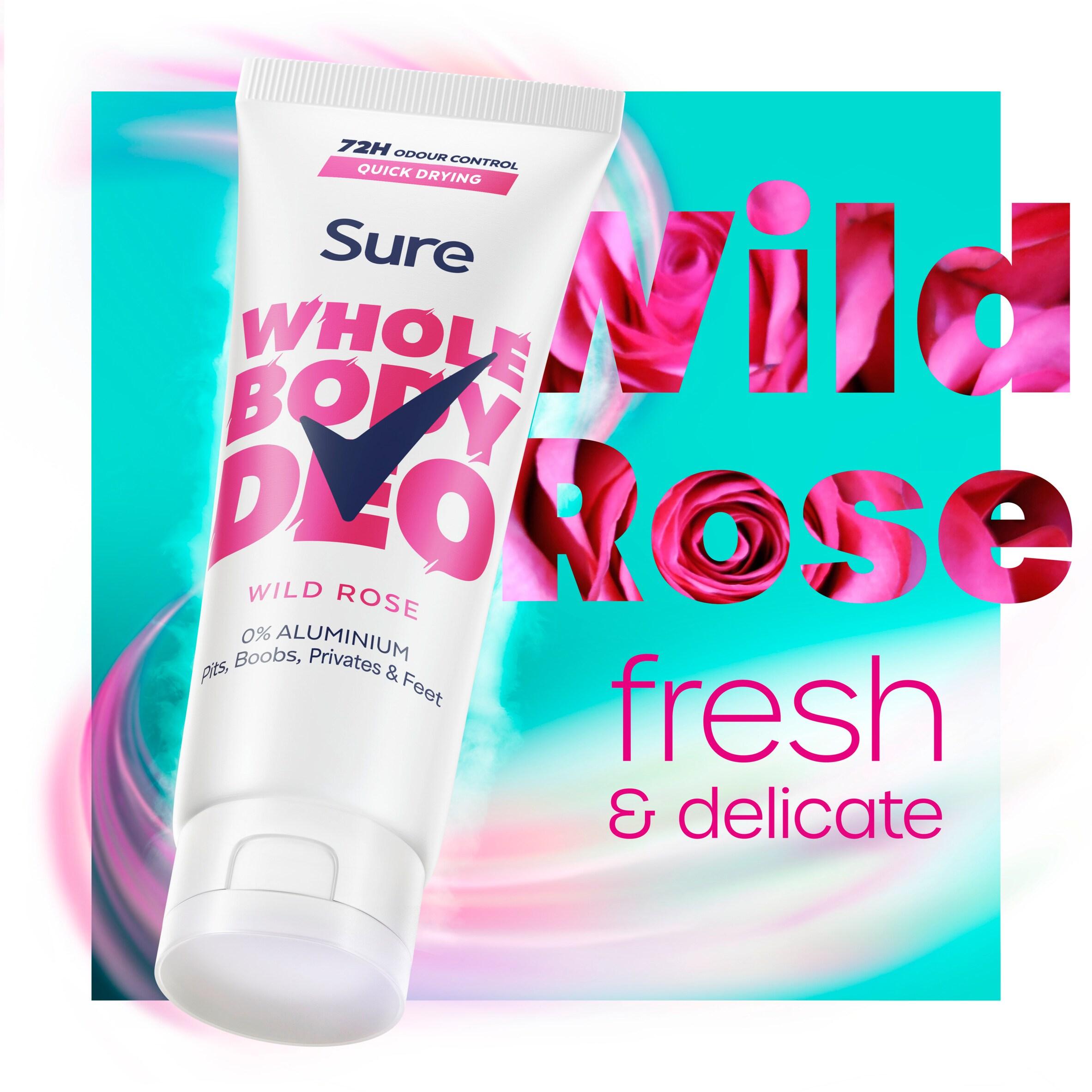 Sure Women Wild Rose Whole Body Deodorant Cream 72h Odour Control 75ml thumbnail 2