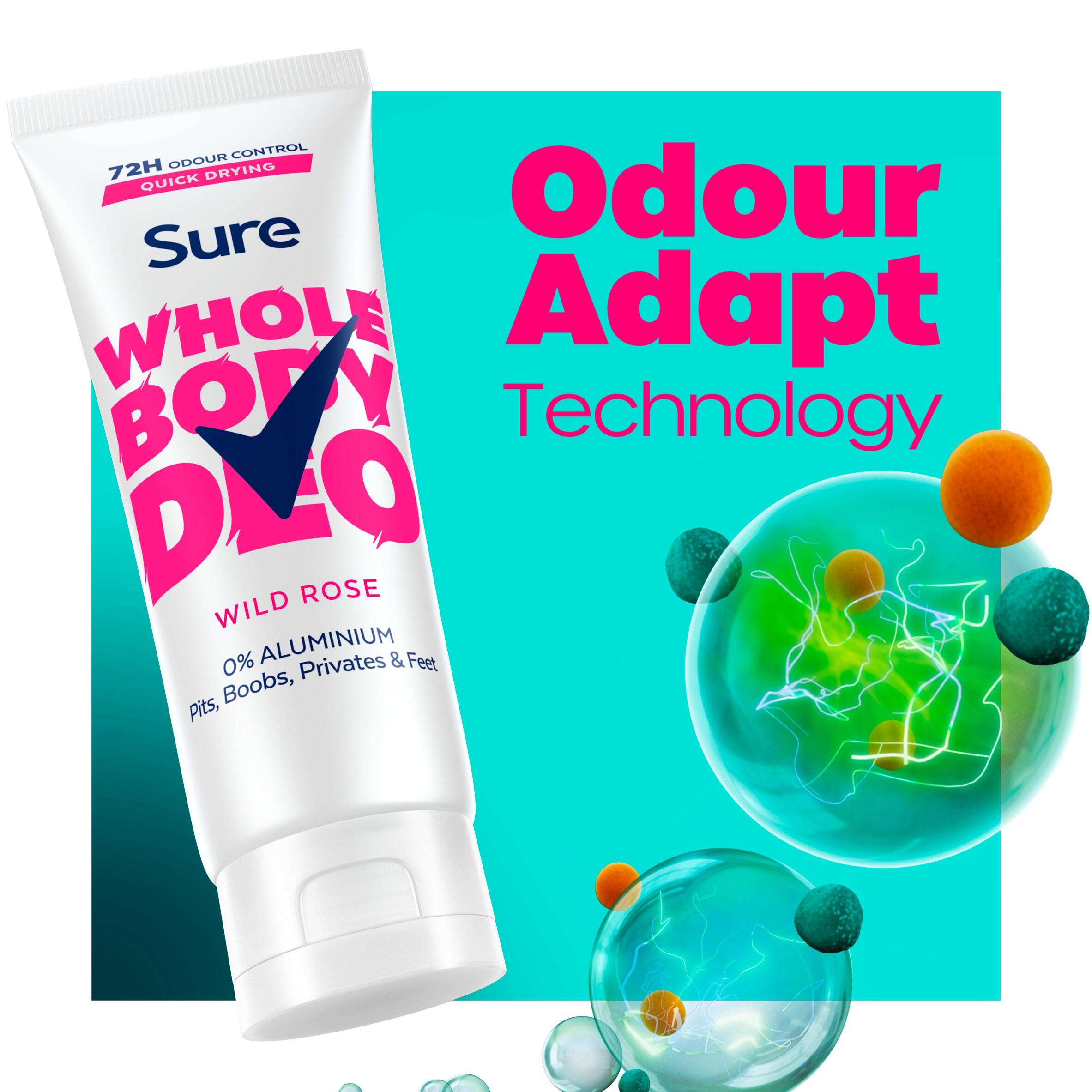 Sure Women Wild Rose Whole Body Deodorant Cream 72h Odour Control 75ml thumbnail 3