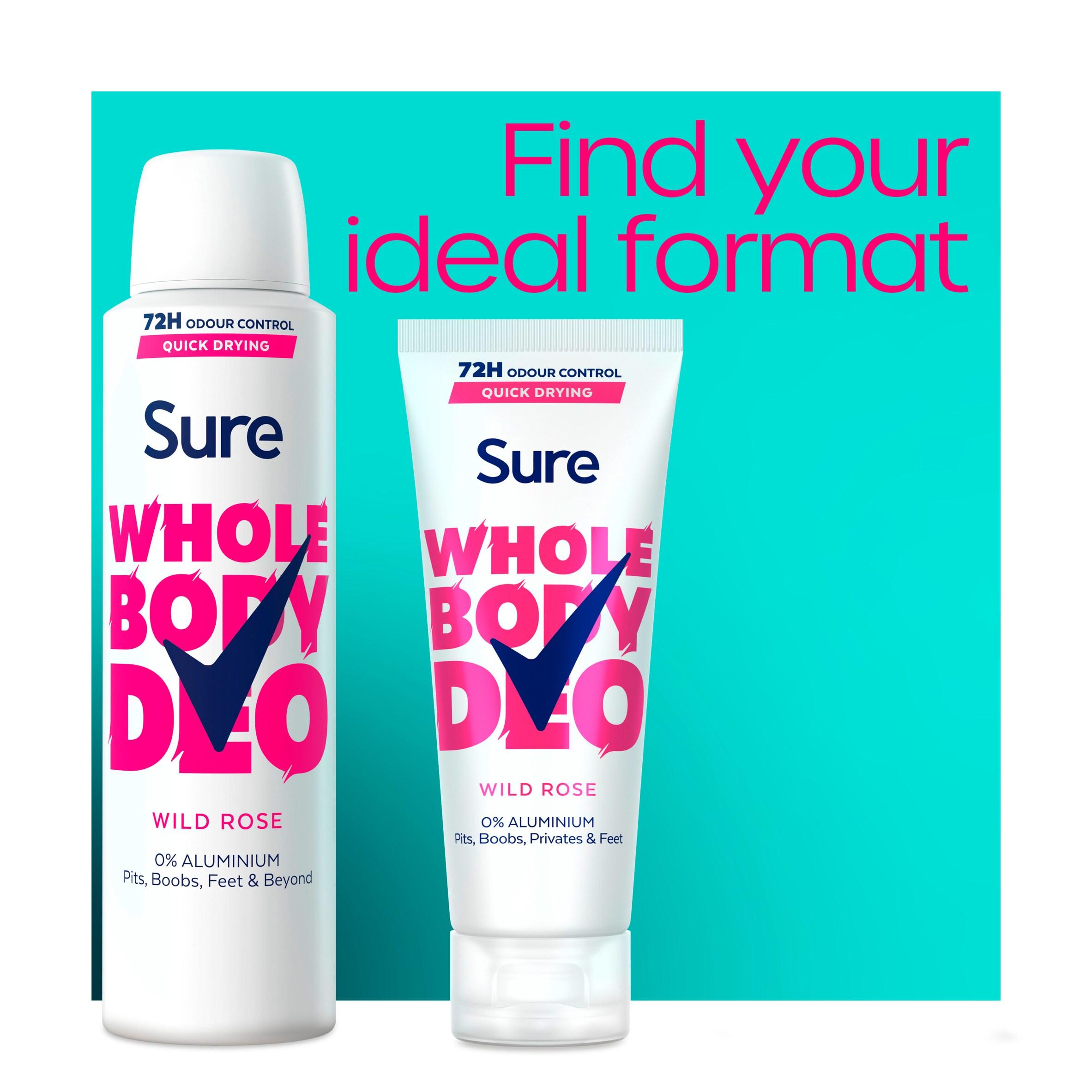 Sure Women Wild Rose Whole Body Deodorant Cream 72h Odour Control 75ml thumbnail 6