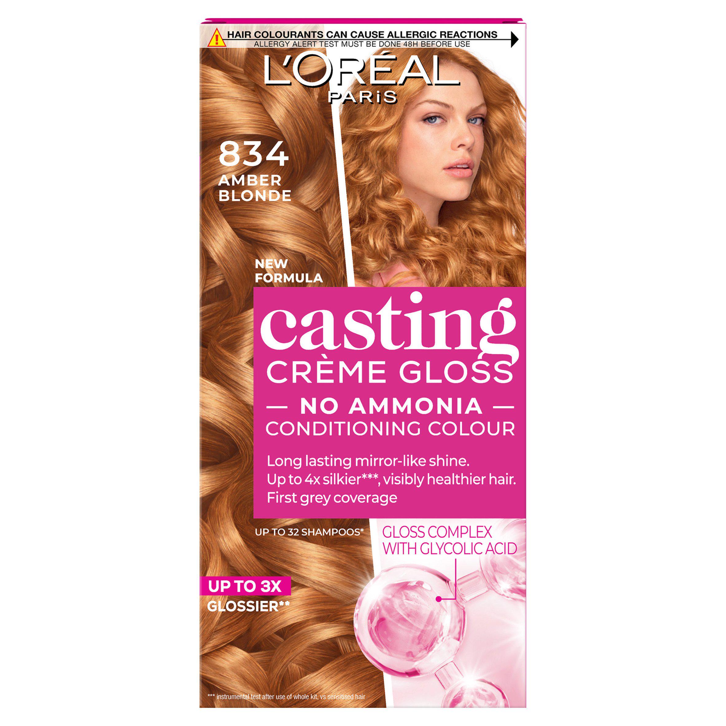 L'Oreal Casting Crème Gloss 834 Amber Blonde