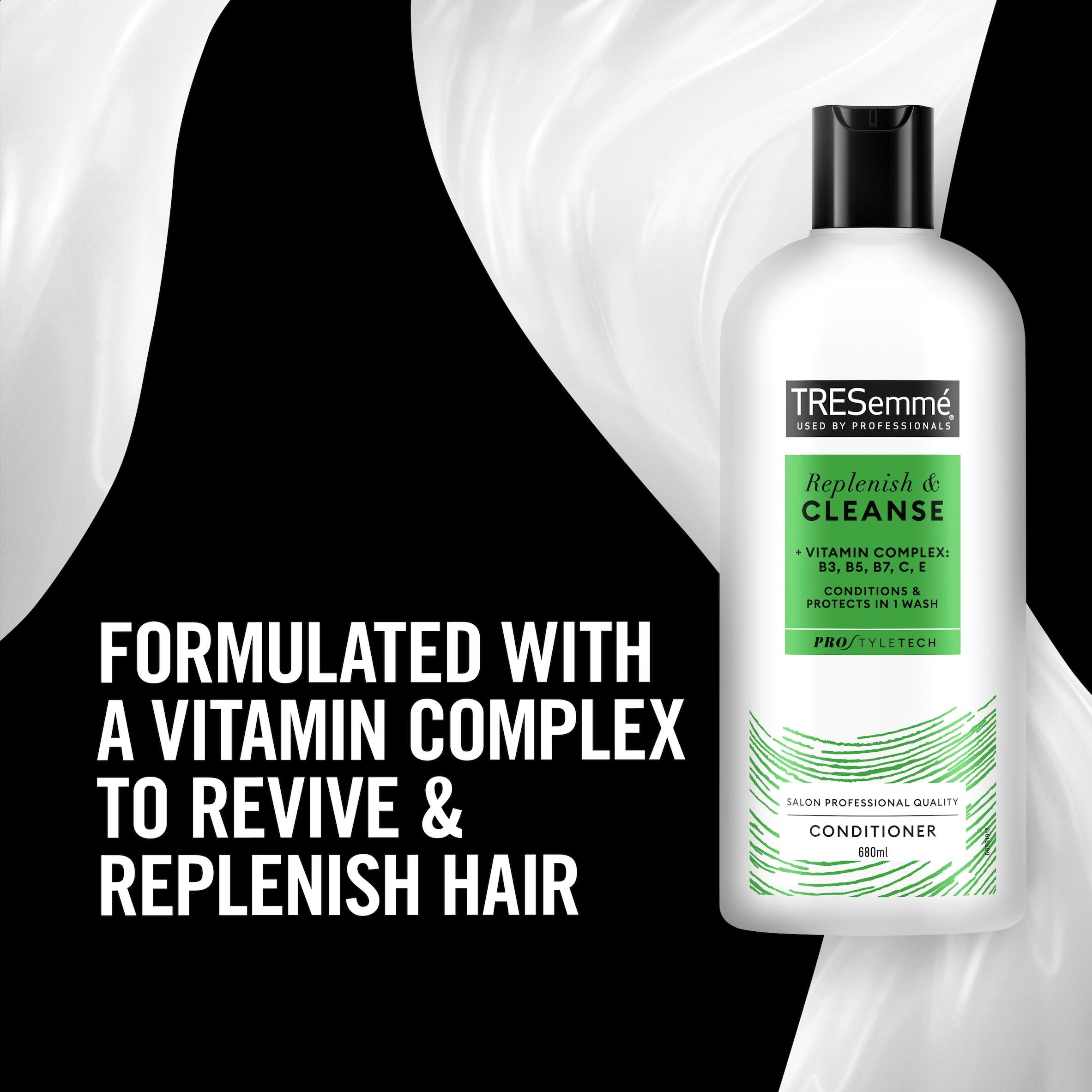 TRESemmé Replenish & Cleanse Conditioner Hydrates Softens & Revives Greasy Hair 680ml thumbnail 3