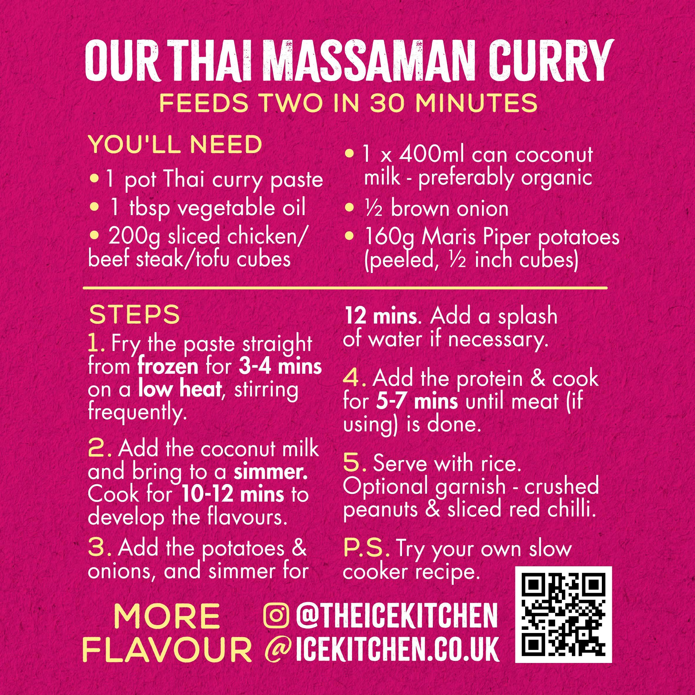 Ice Kitchen Thai Massaman Curry Paste 2 x 77g thumbnail 3
