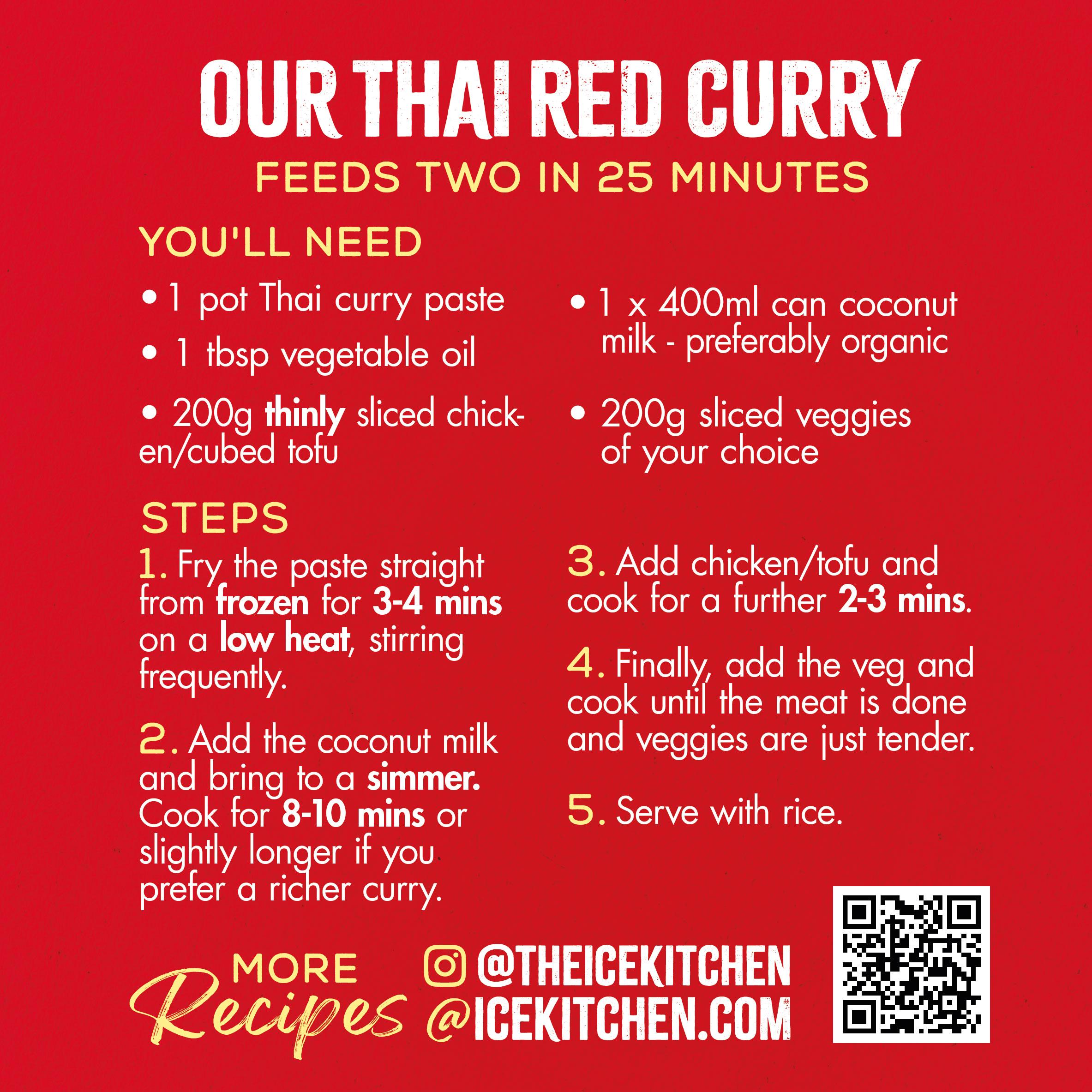 Ice Kitchen Thai Red Curry Paste 2 x 77g thumbnail 3