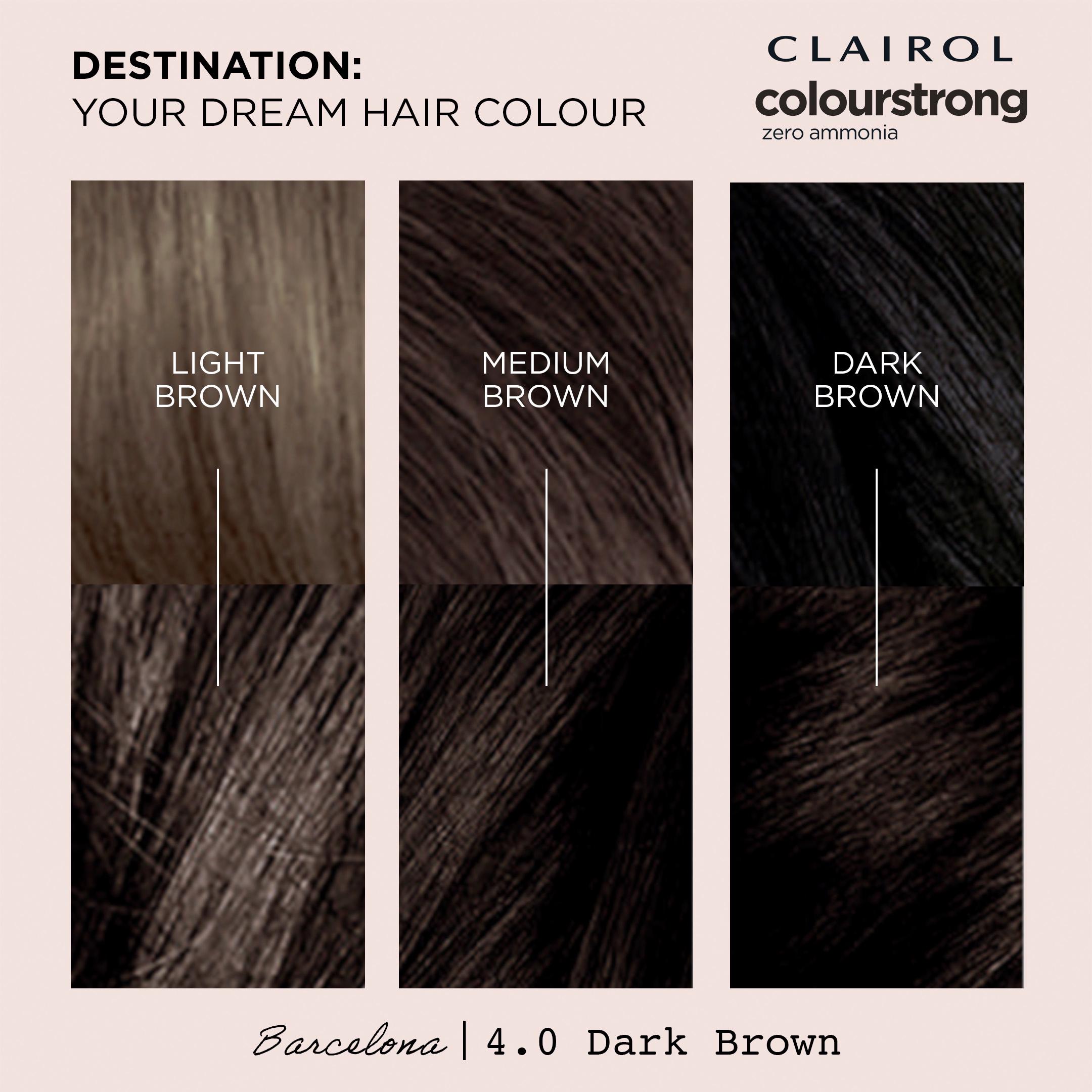 Clairol Colour Strong Dark Brown 4.0 Permanent Hair Dye thumbnail 2