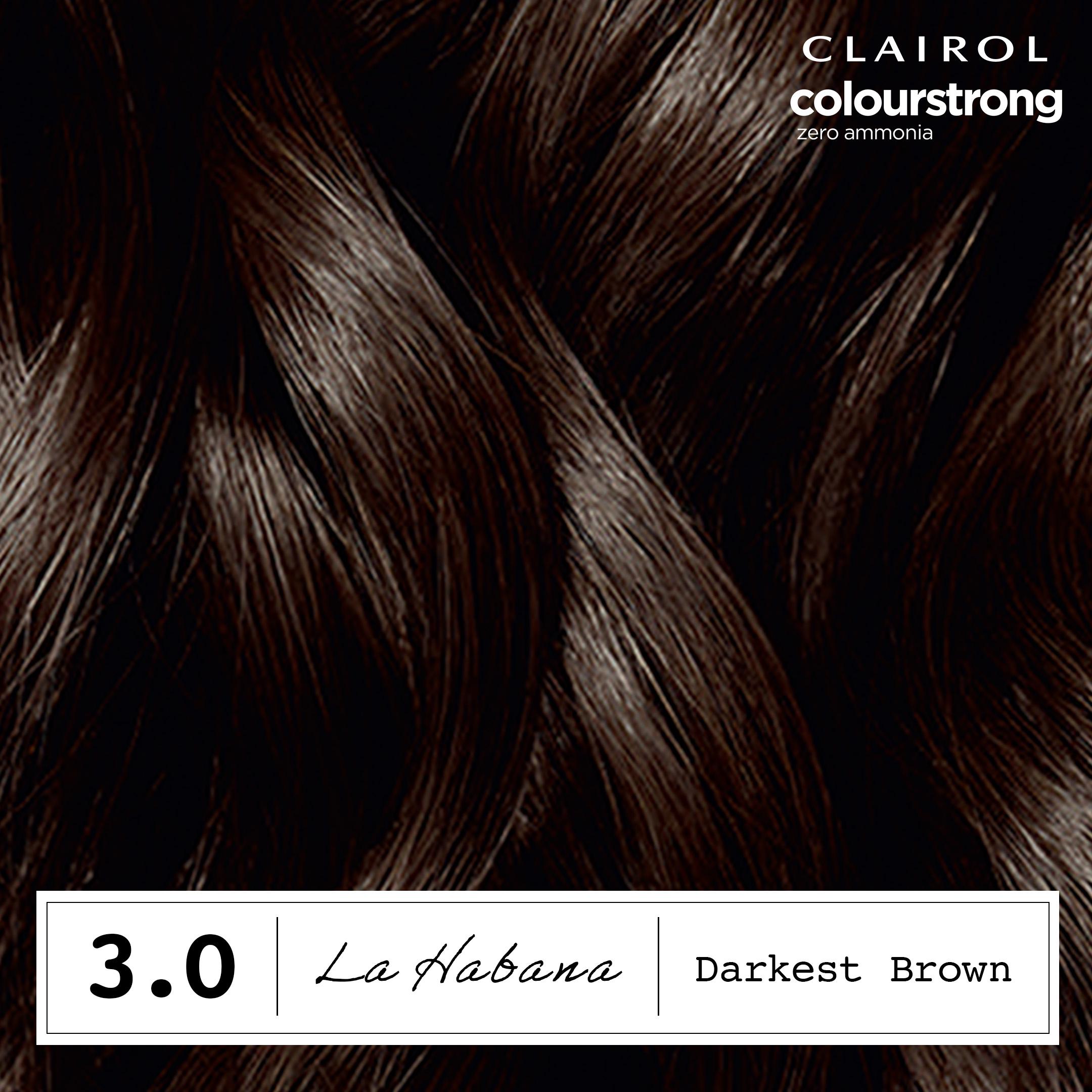 Clairol Colour Strong Darkest Brown 3.0 Permanent Hair Dye thumbnail 4