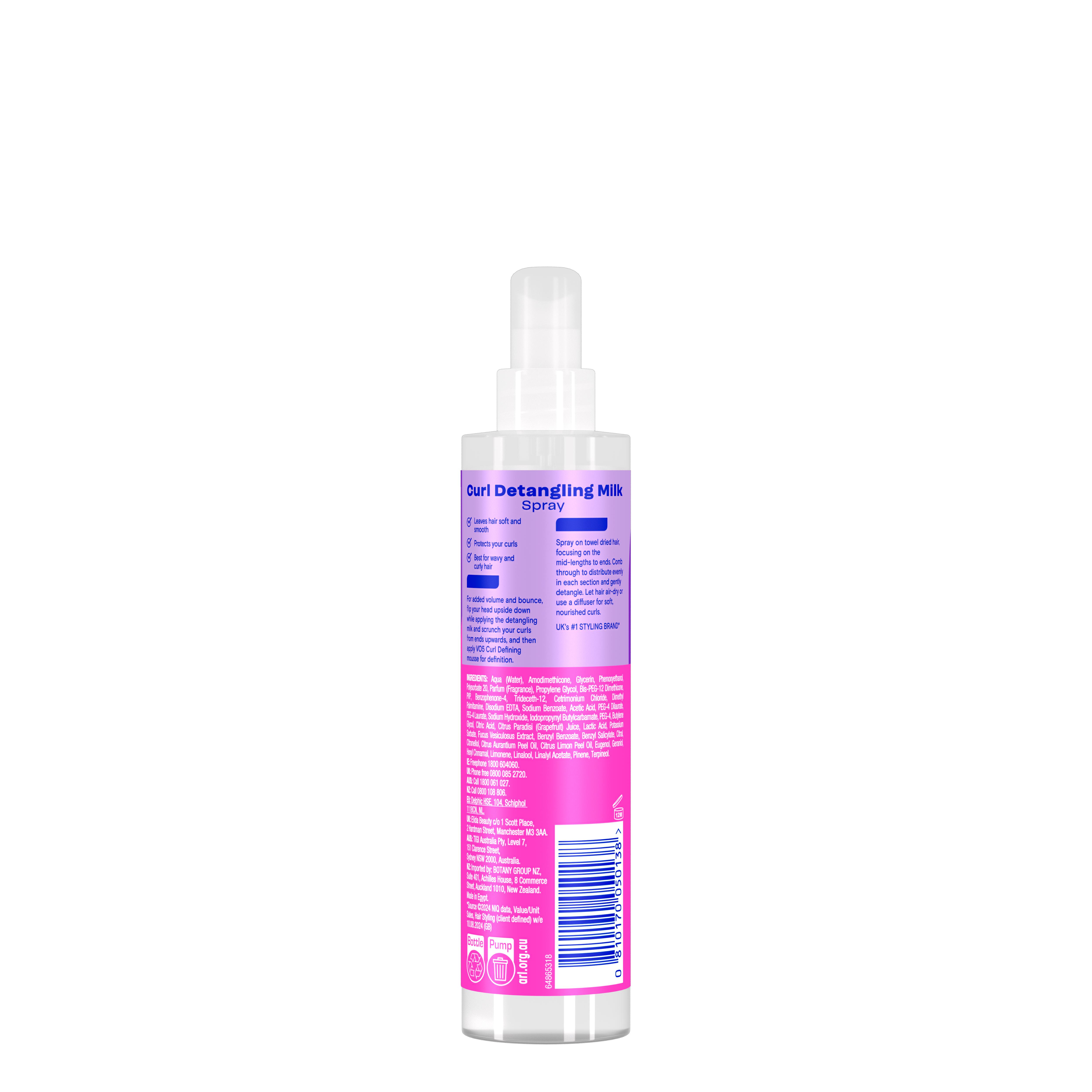 VO5 Curl Detangling Milk Spray 198g thumbnail 3