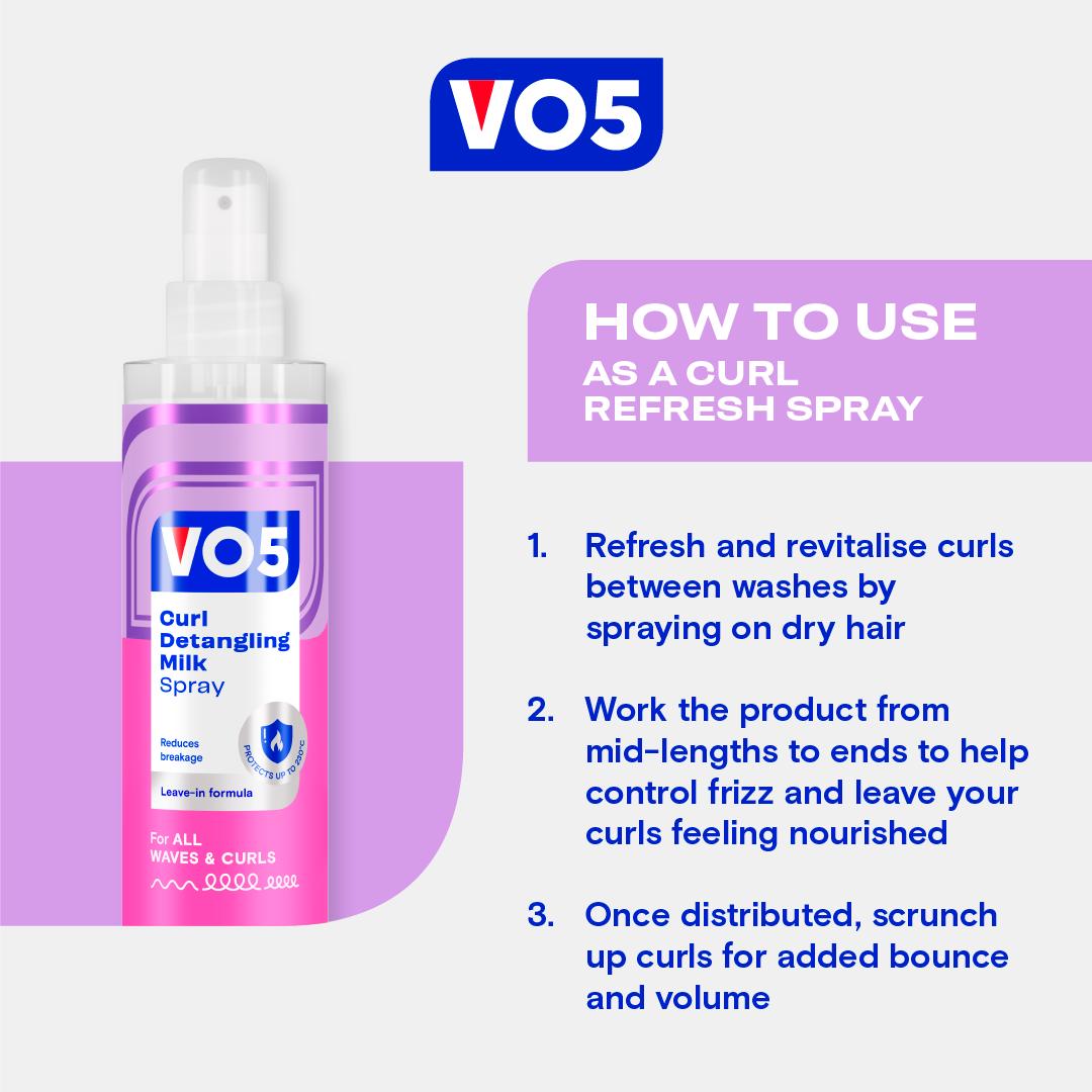 VO5 Curl Detangling Milk Spray 198g thumbnail 5