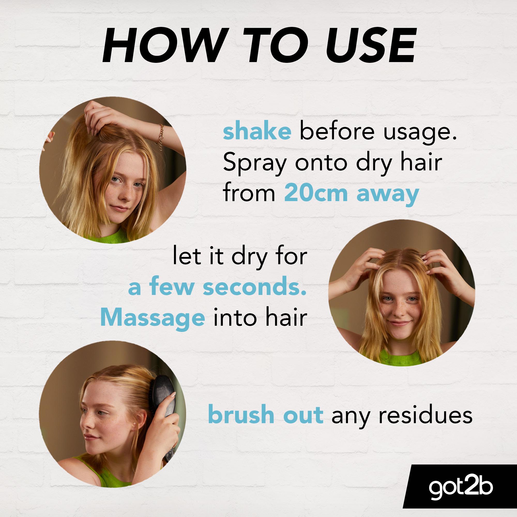 got2b Dry Shampoo Extra Volume Instant Refresh 200ml thumbnail 3