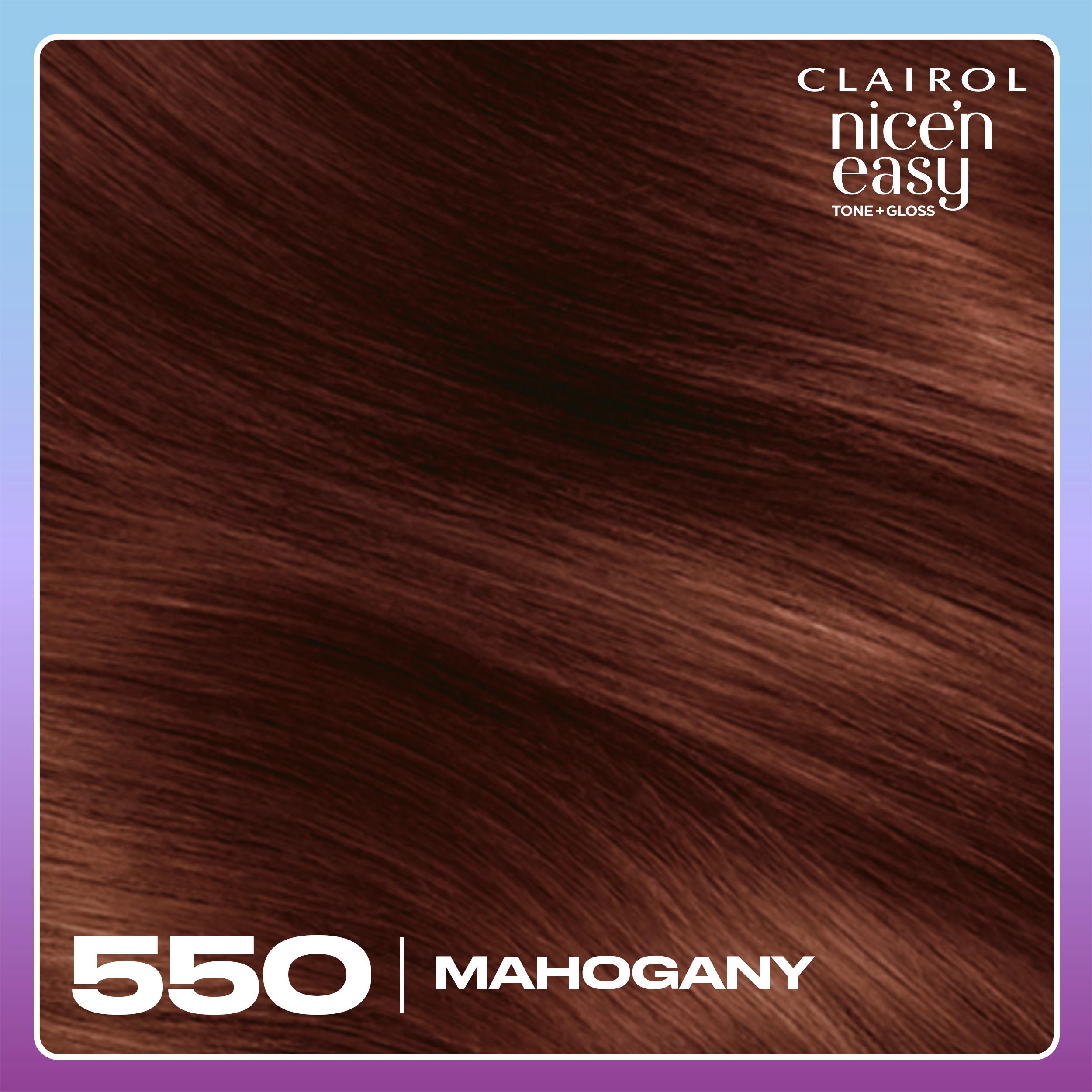 Clairol Nice'N Easy Tone+Gloss Mahogany 550/81 Semi Permanent Hair Dye thumbnail 4