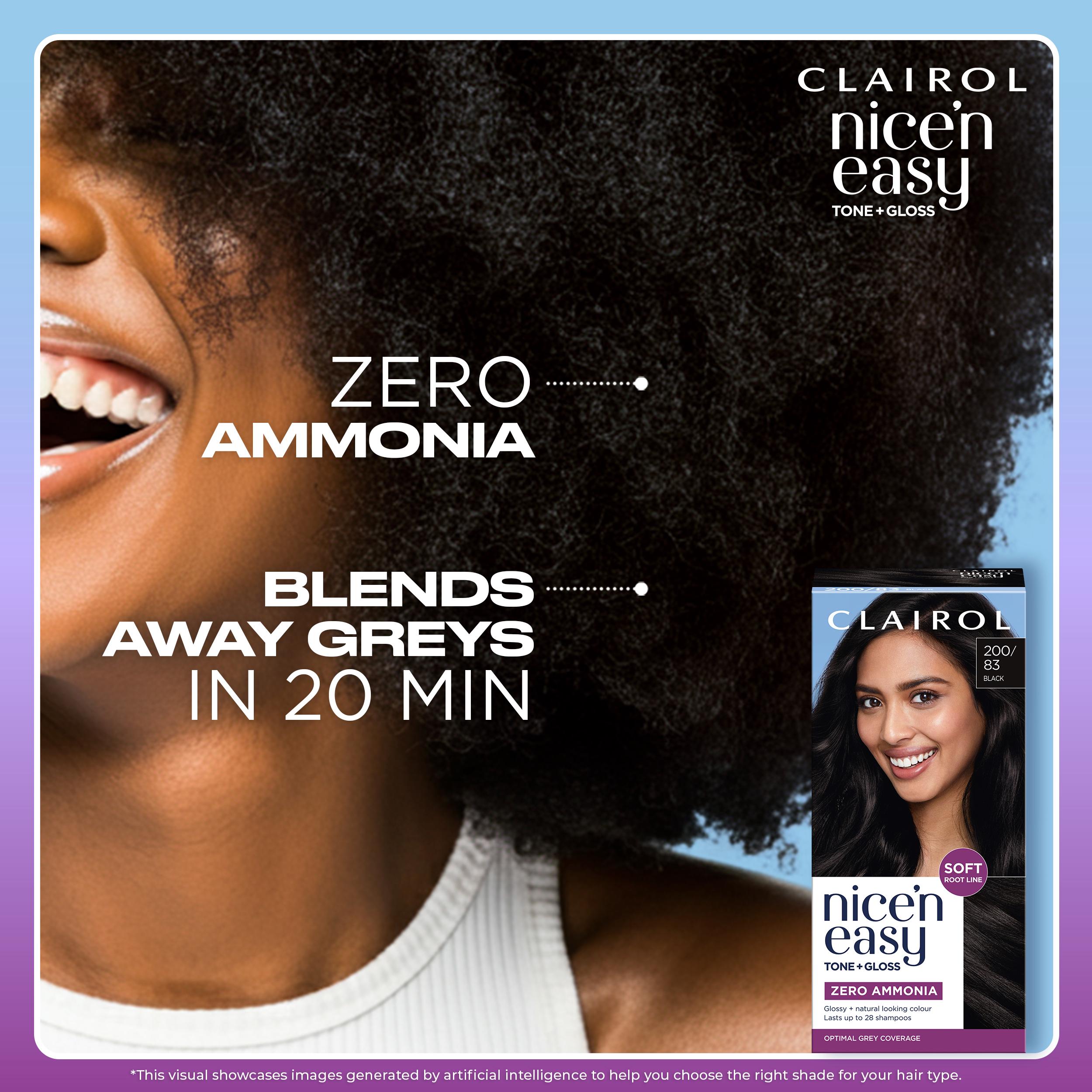 Clairol Nice'N Easy Tone+Gloss Darkest Brown 300/84 Semi Permanent Hair Dye thumbnail 6