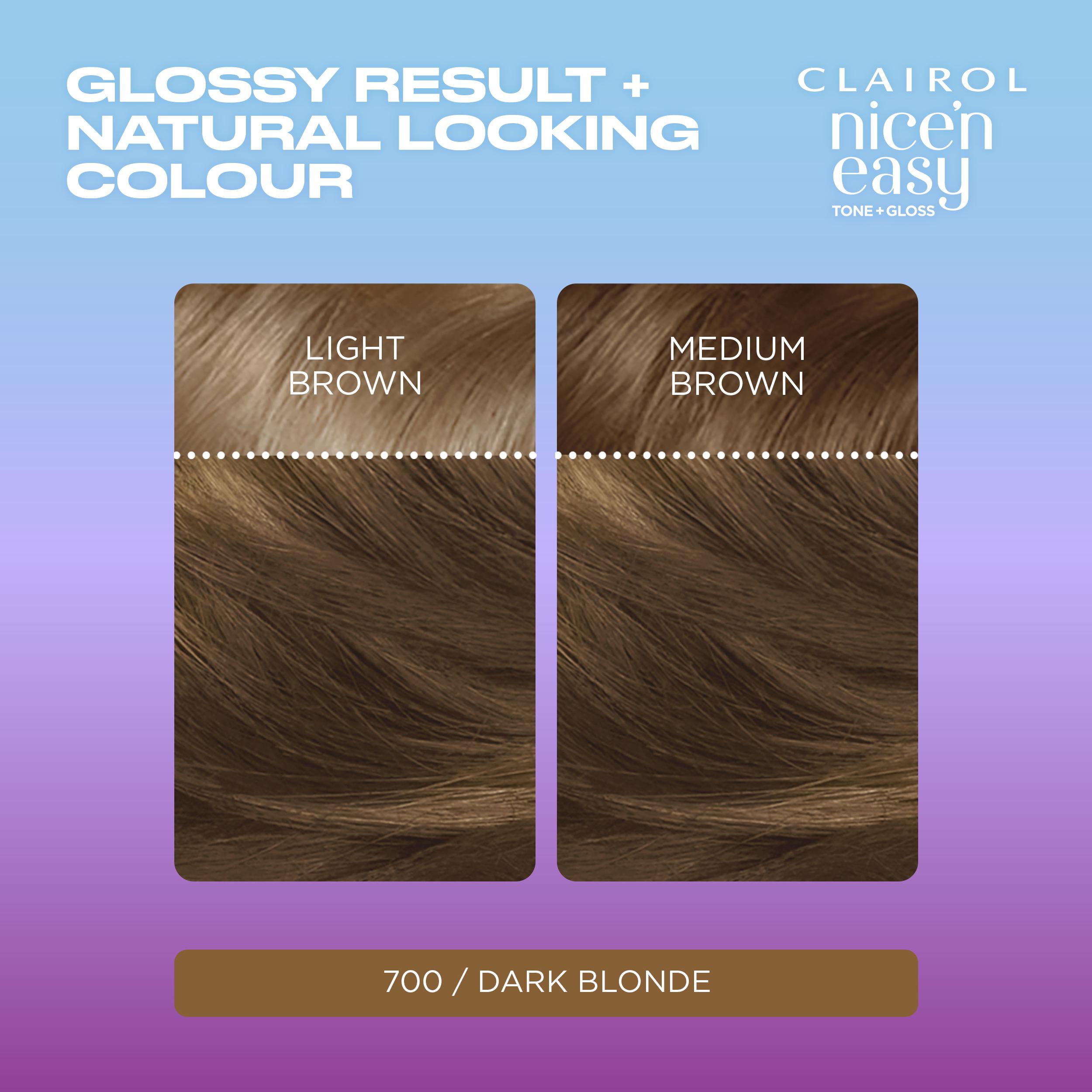 Clairol Nice'N Easy Tone+Gloss Dark Blonde 700/91 Semi Permanent Hair Dye thumbnail 3