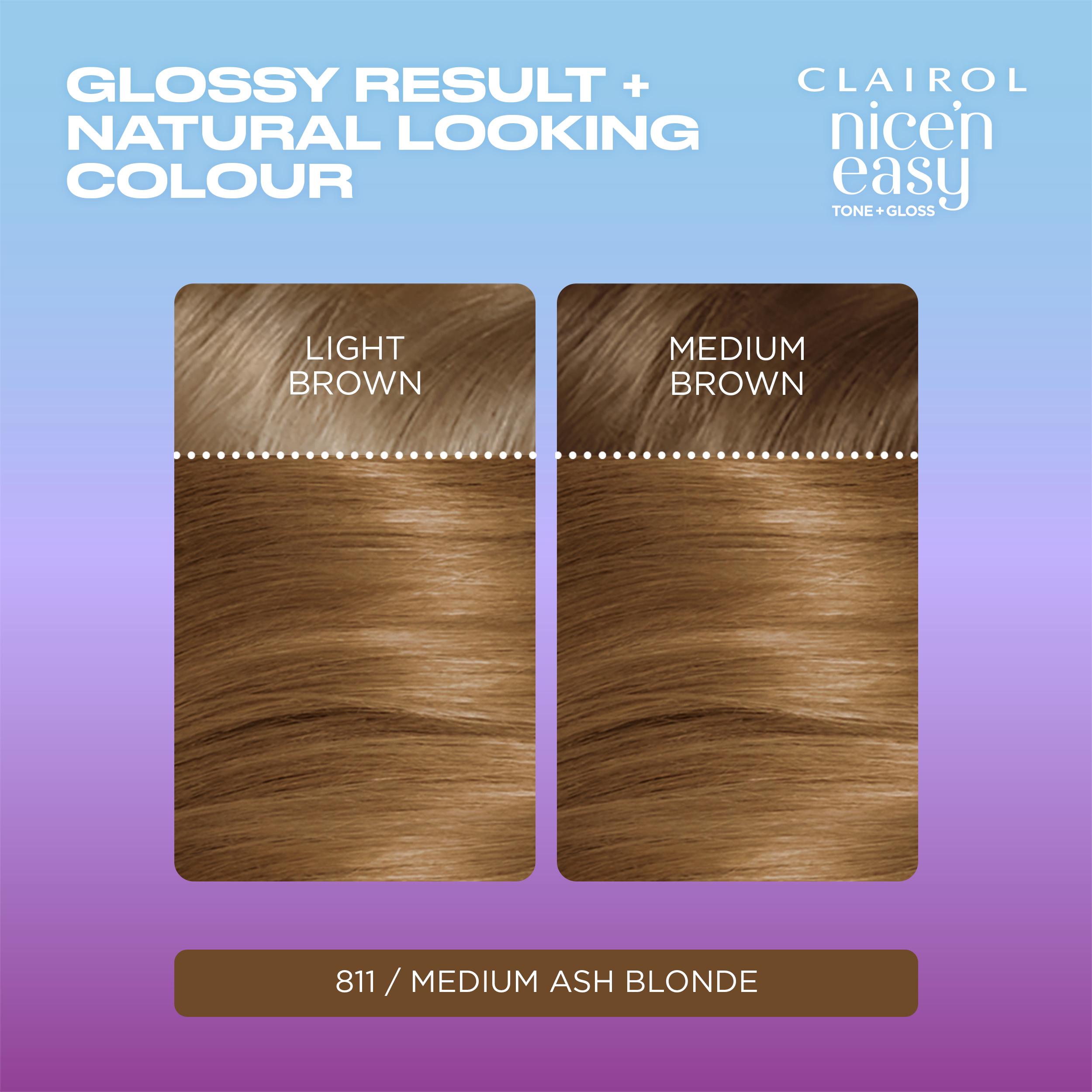 Clairol Nice'N Easy Tone+Gloss Medium Ash Blonde 811/73 Semi Permanent Hair Dye thumbnail 3