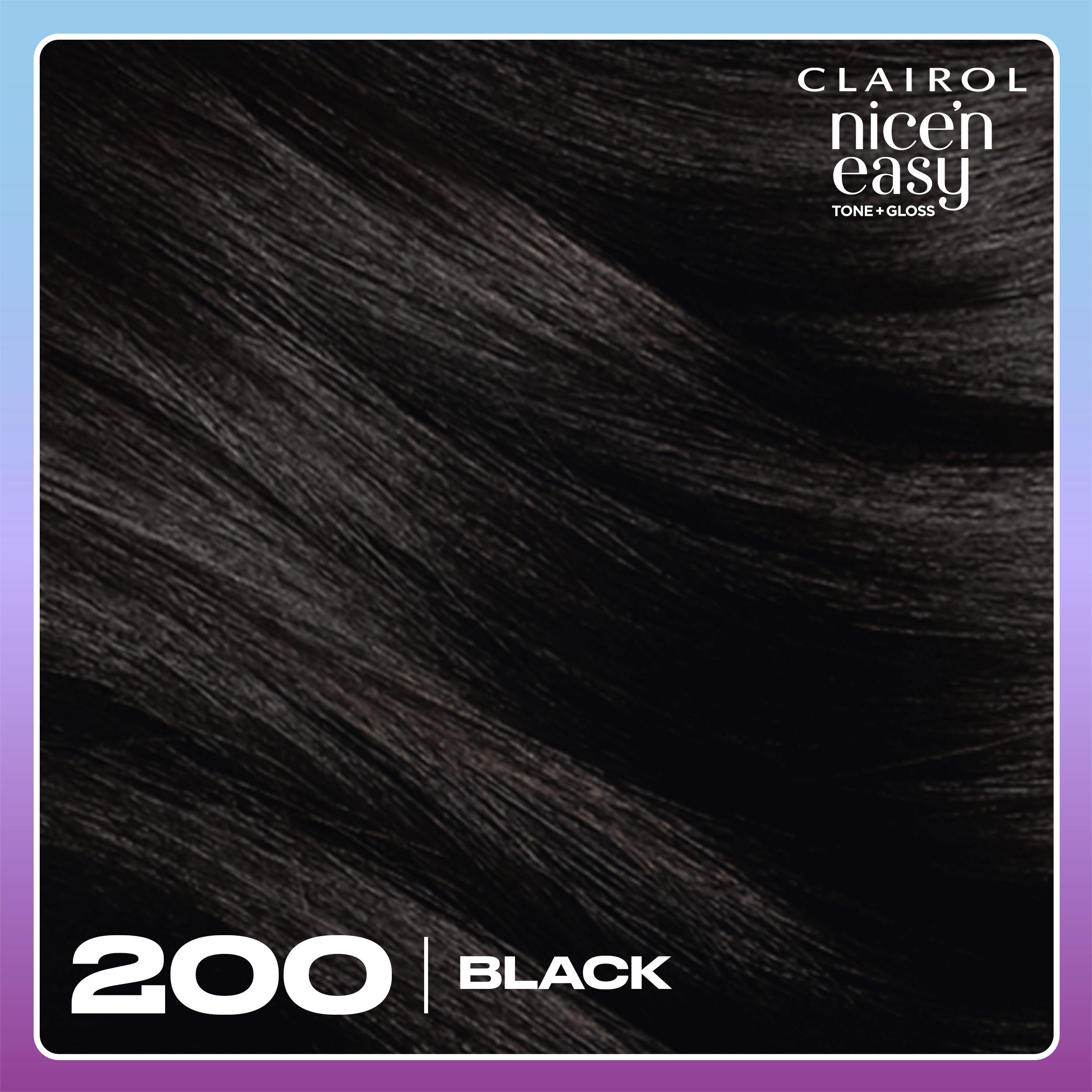 Clairol Nice'N Easy Tone+Gloss Black 200/83 Semi Permanent Hair Dye thumbnail 4