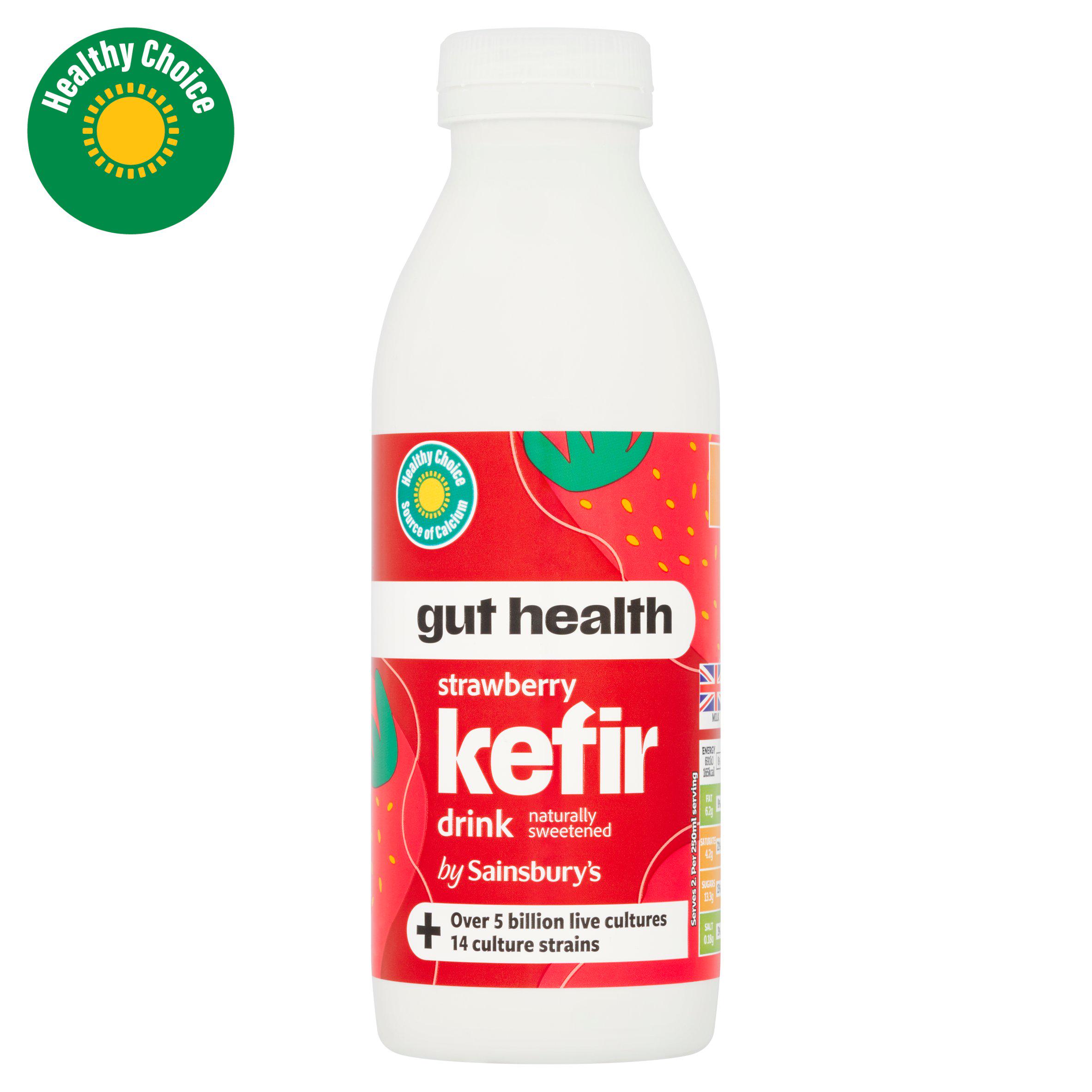 Sainsbury's Kefir Strawberry Drinking Yogurt 500ml