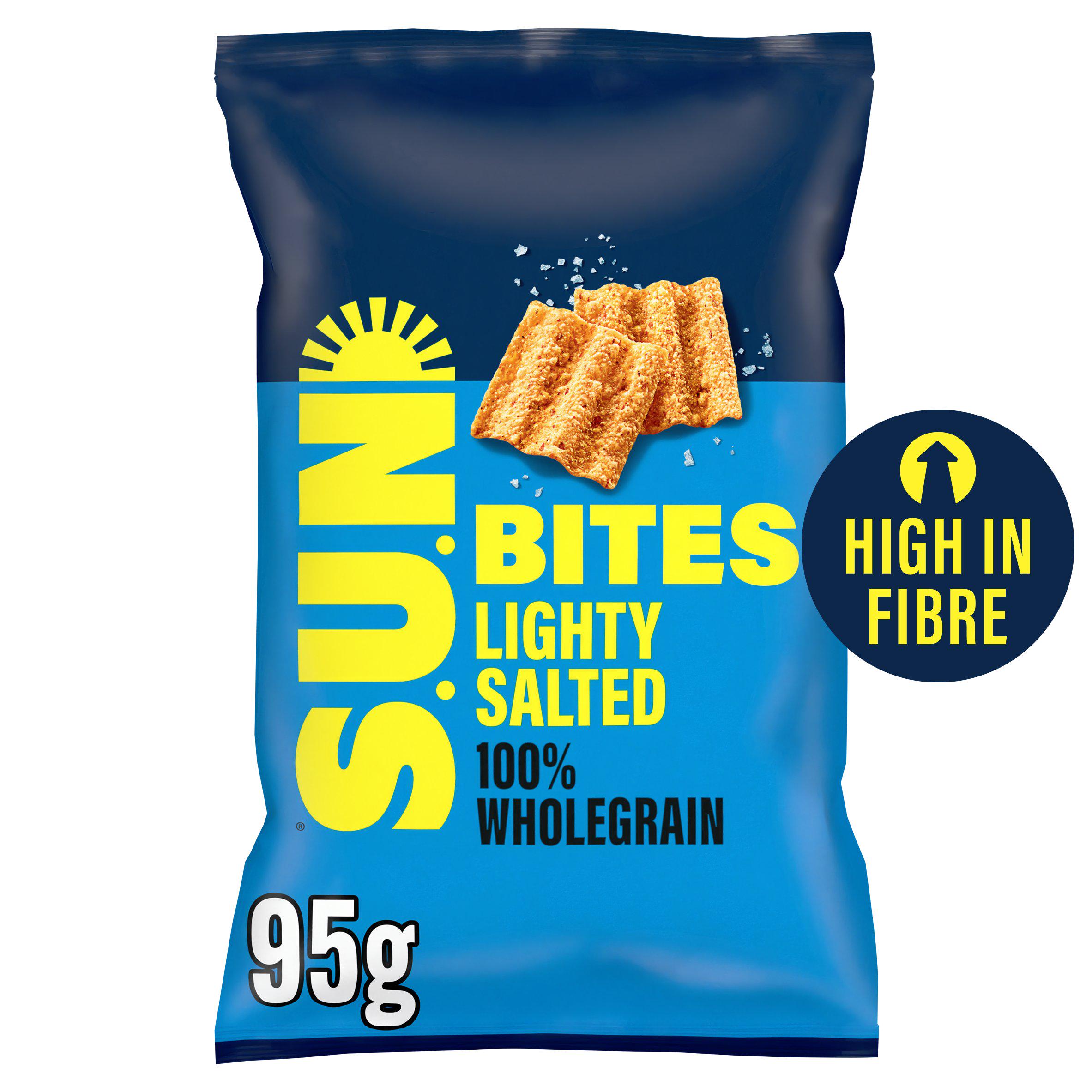 Sun Bites 95g Lightly Salted Wholegrain Sharing Bag Crisps