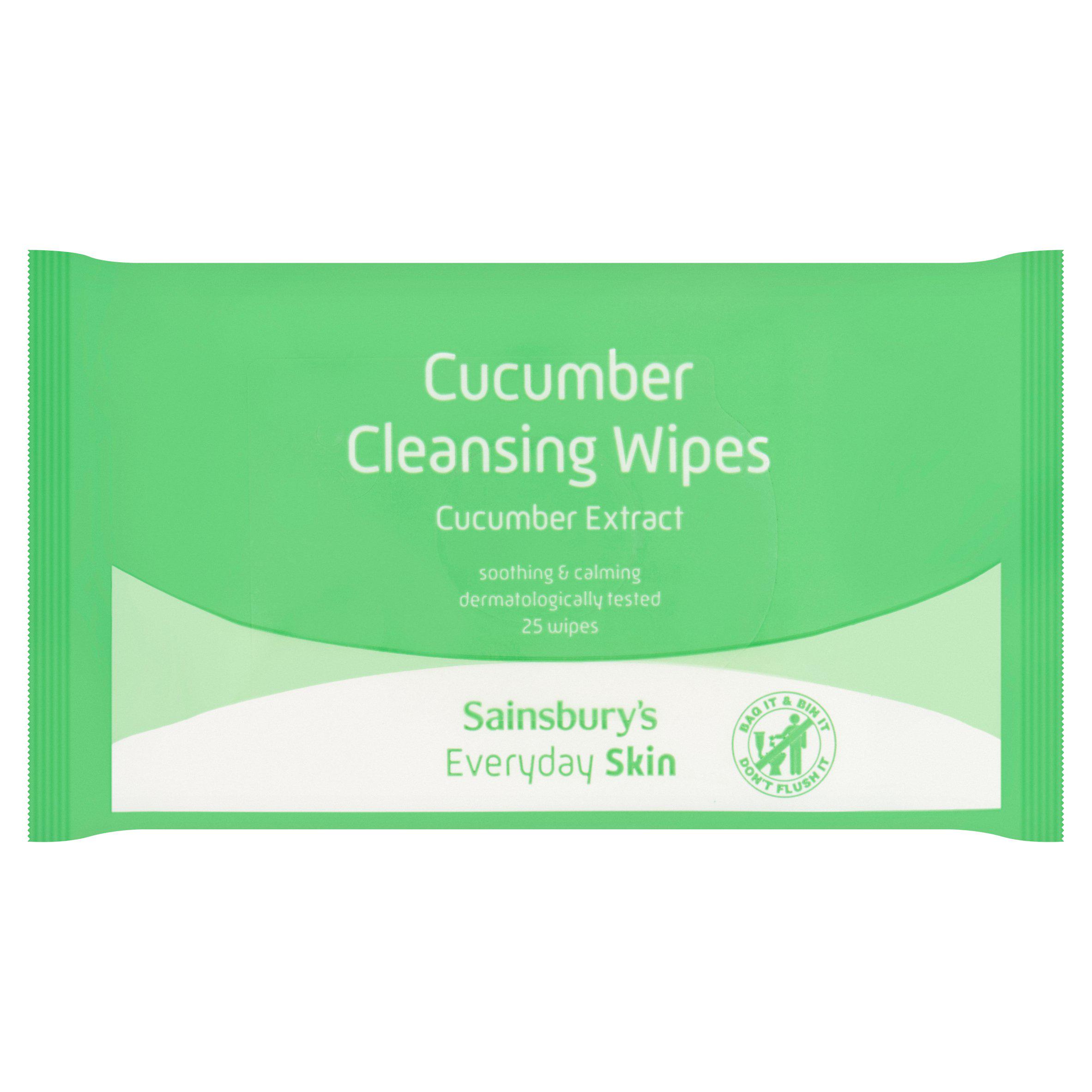 Sainsbury's Everyday Skin Cucumber Cleansing Wipes x25