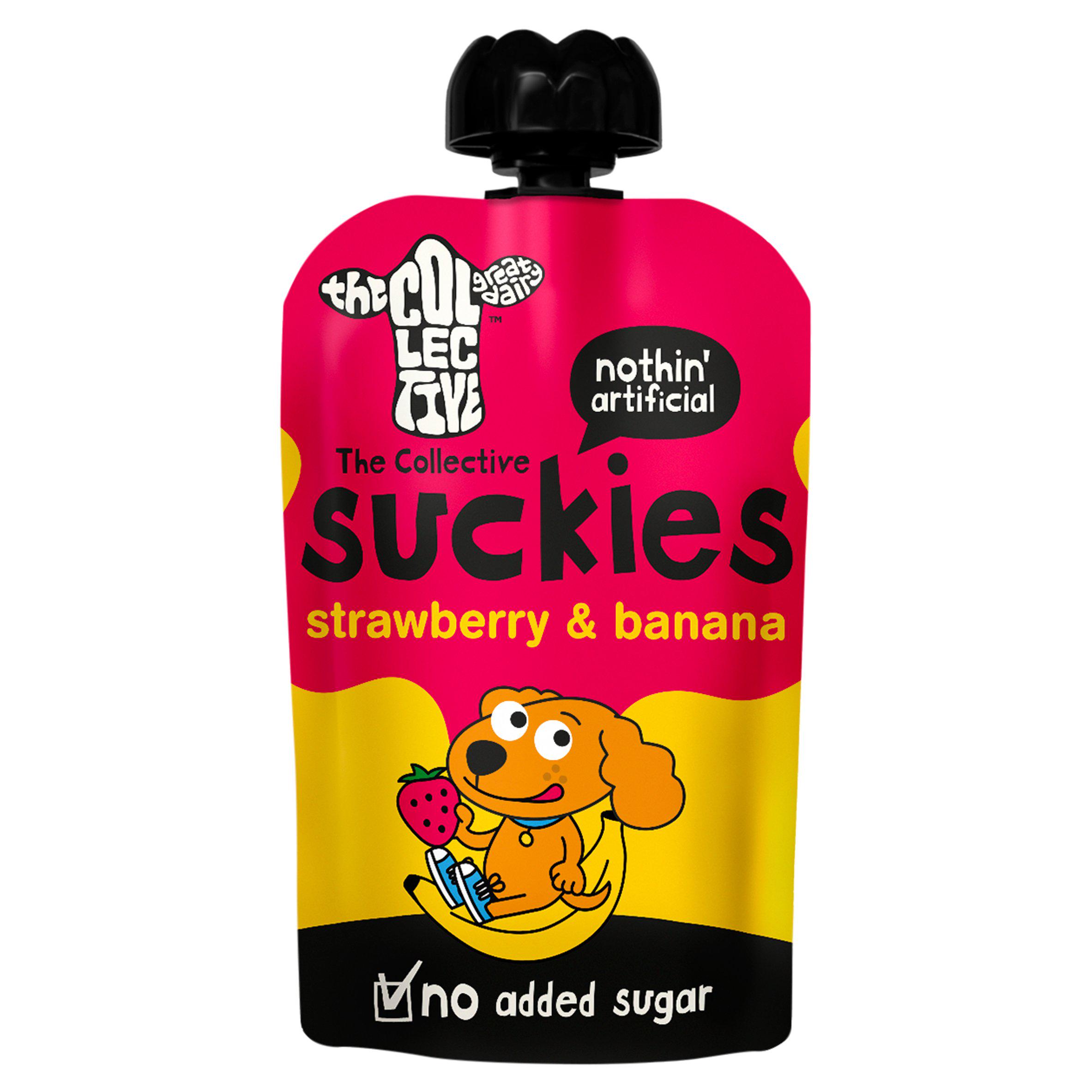 The Collective Suckies No Added Sugar Strawberry & Banana Yoghurt