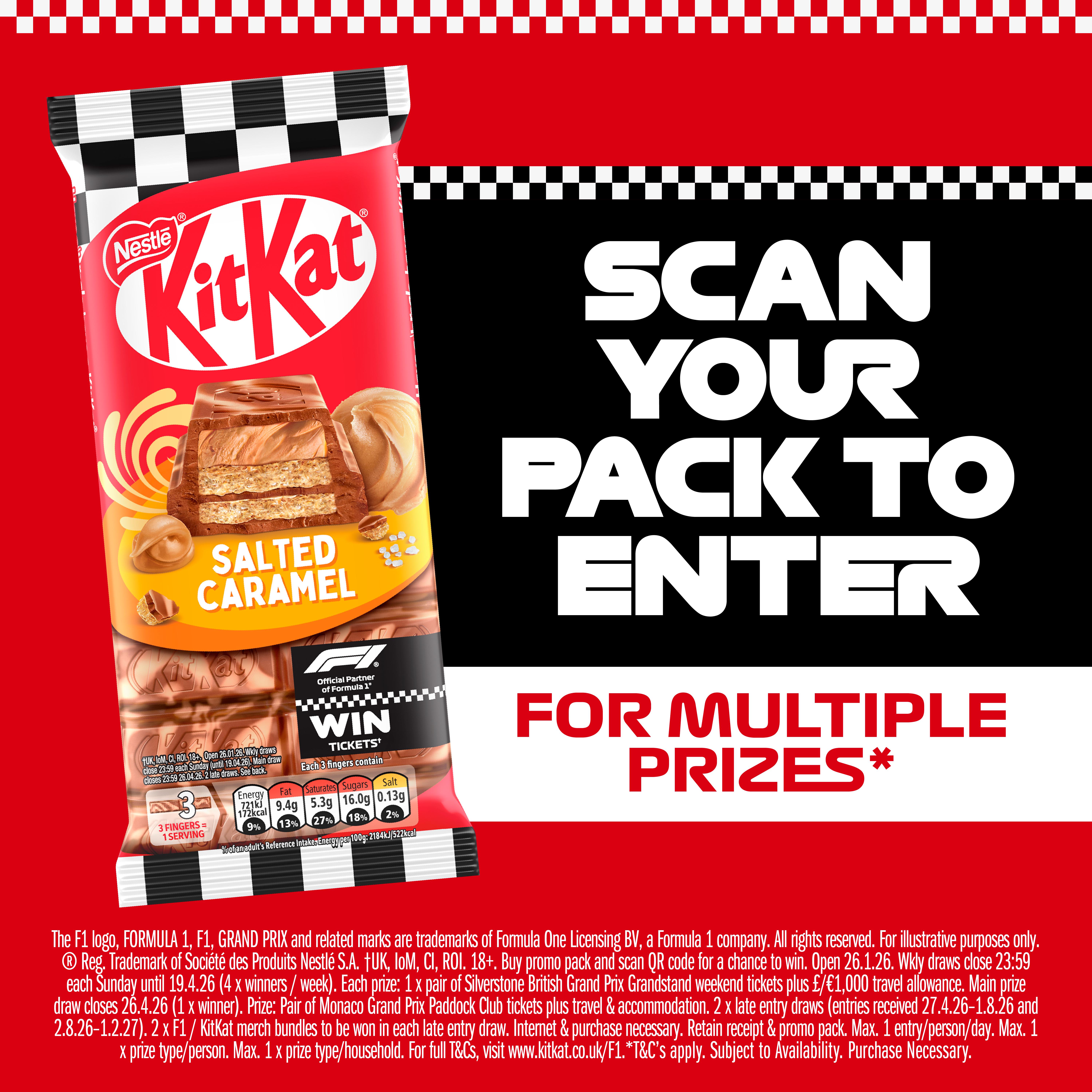 KitKat Salted Caramel Chocolate Sharing Bar 99g thumbnail 3