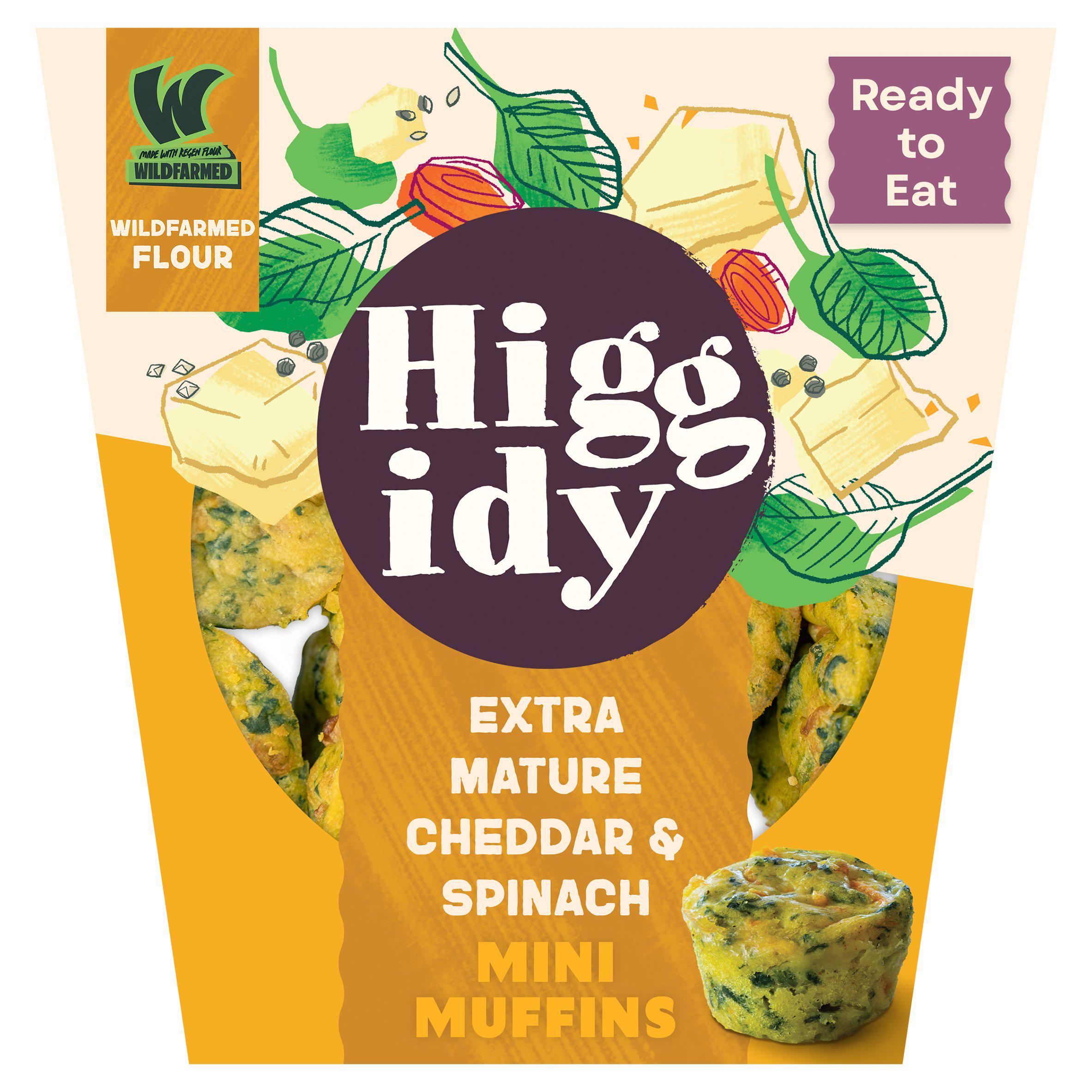 Higgidy Mature Cheddar & Spinach Muffins