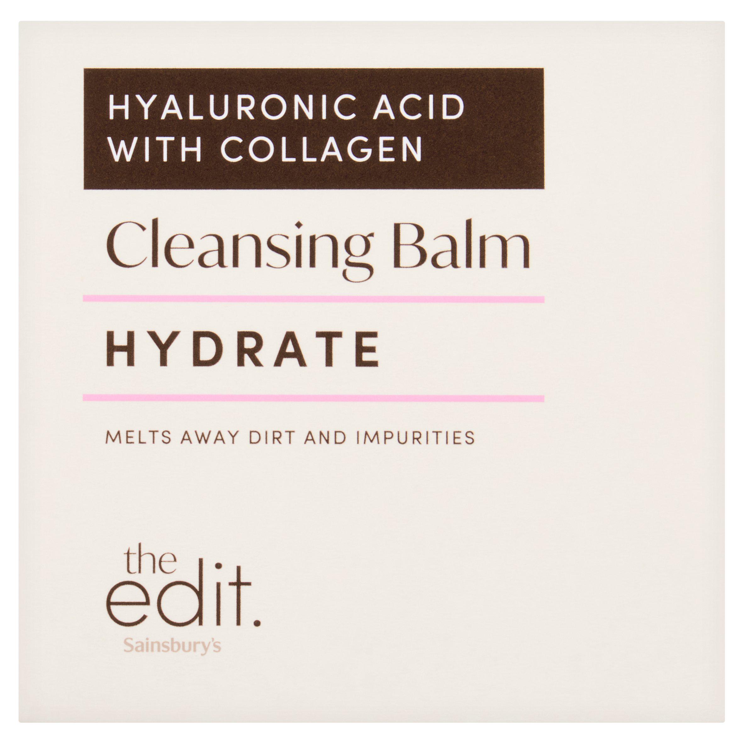 Sainsbury's Hyaluronic Acid with Collagen Cleansing Balm Hydrate 100g