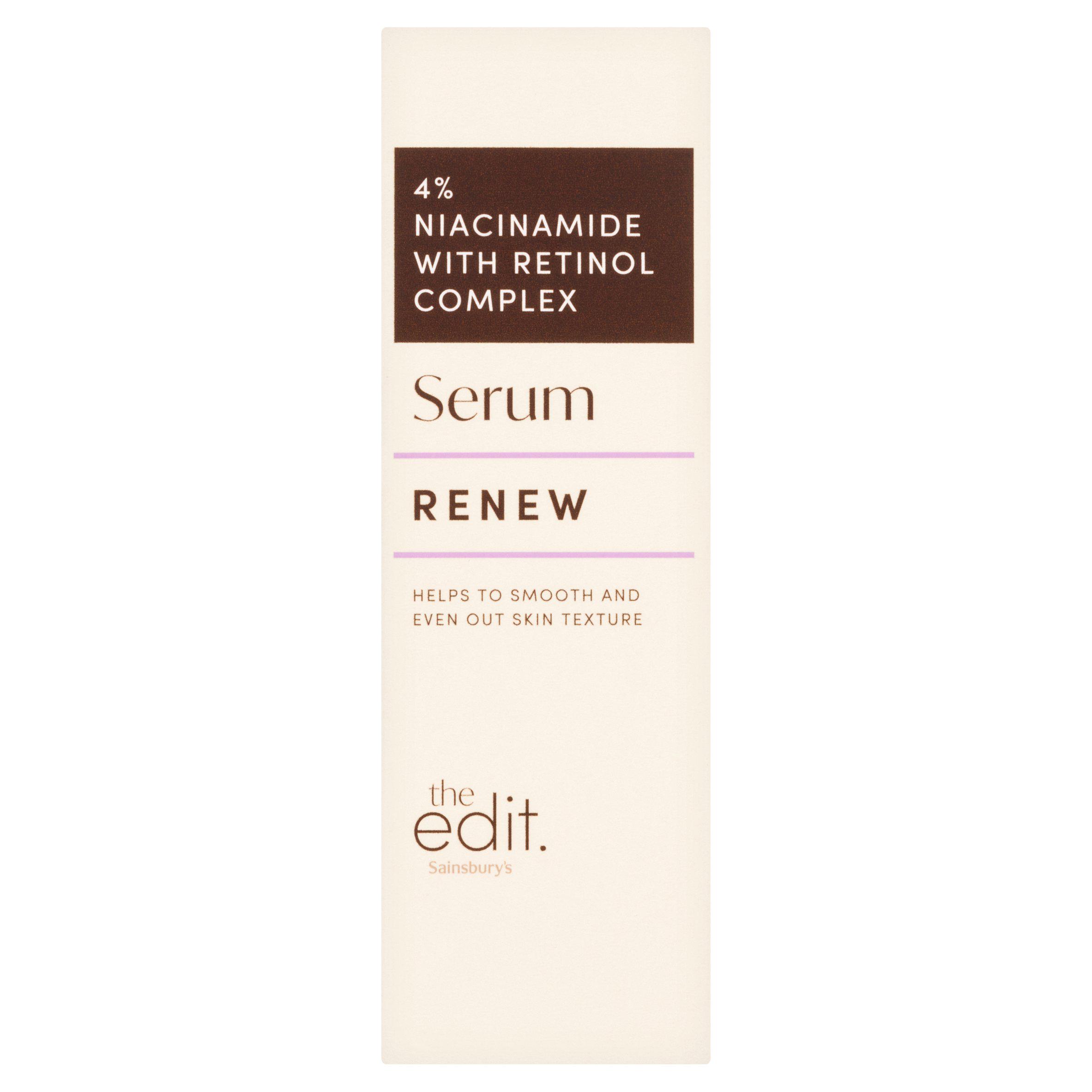 Sainsbury's the Edit 4% Niacinamide with Retinol Complex Serum 30ml