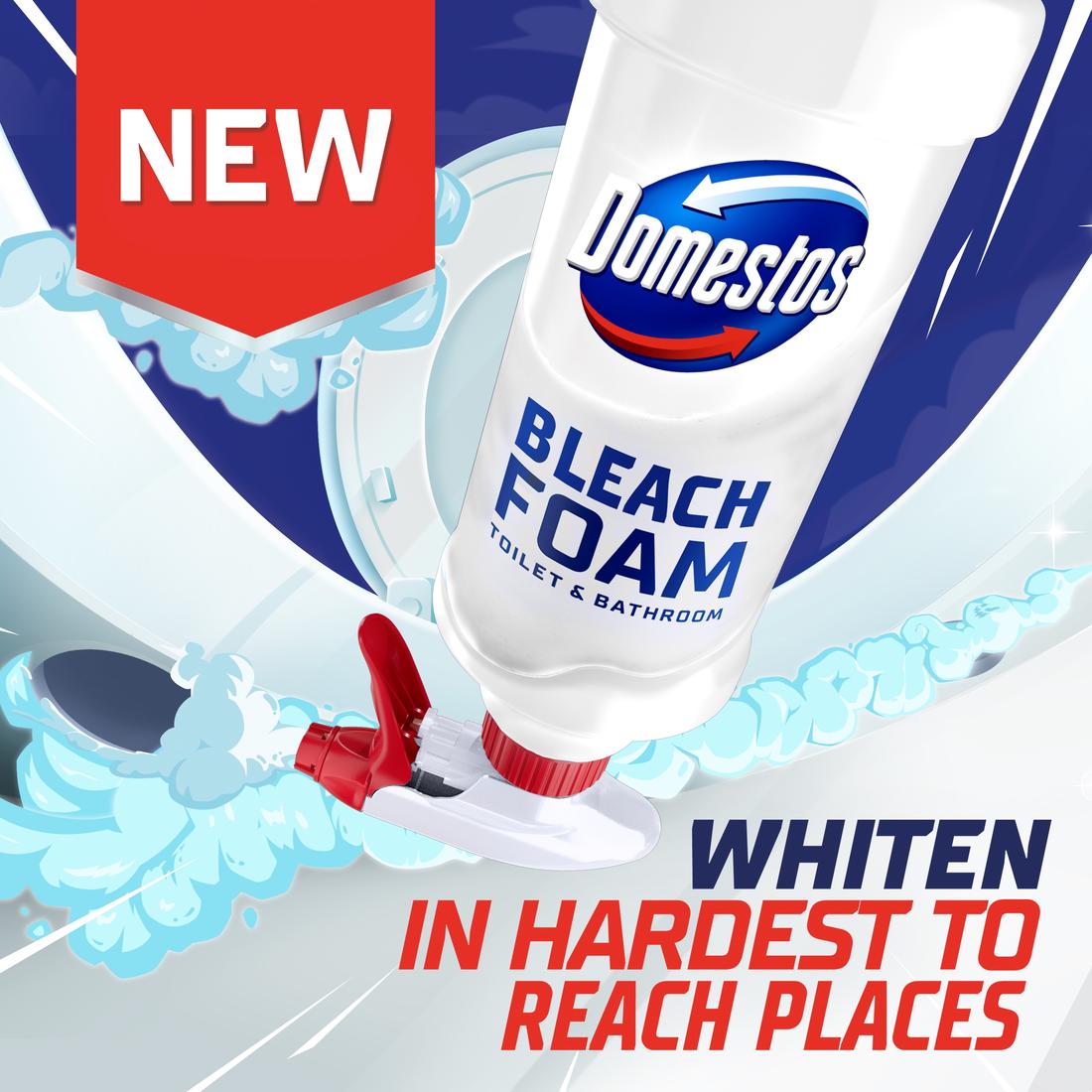 Domestos Bleach Foam Mint Boost 450ml thumbnail 2