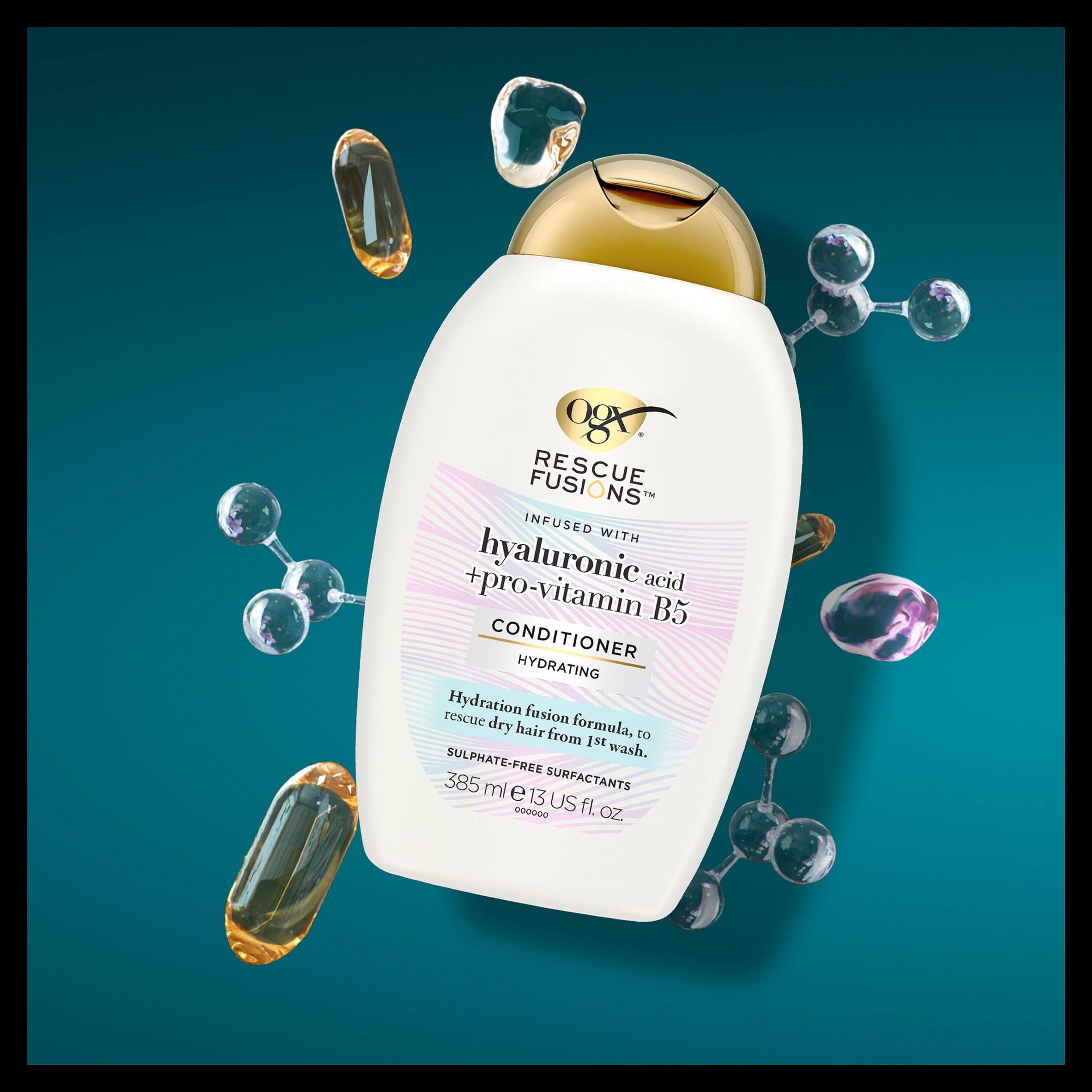 OGX Rescue Fusions Hyaluronic Acid + Pro Vitamin B5 Conditioner 385ml thumbnail 2