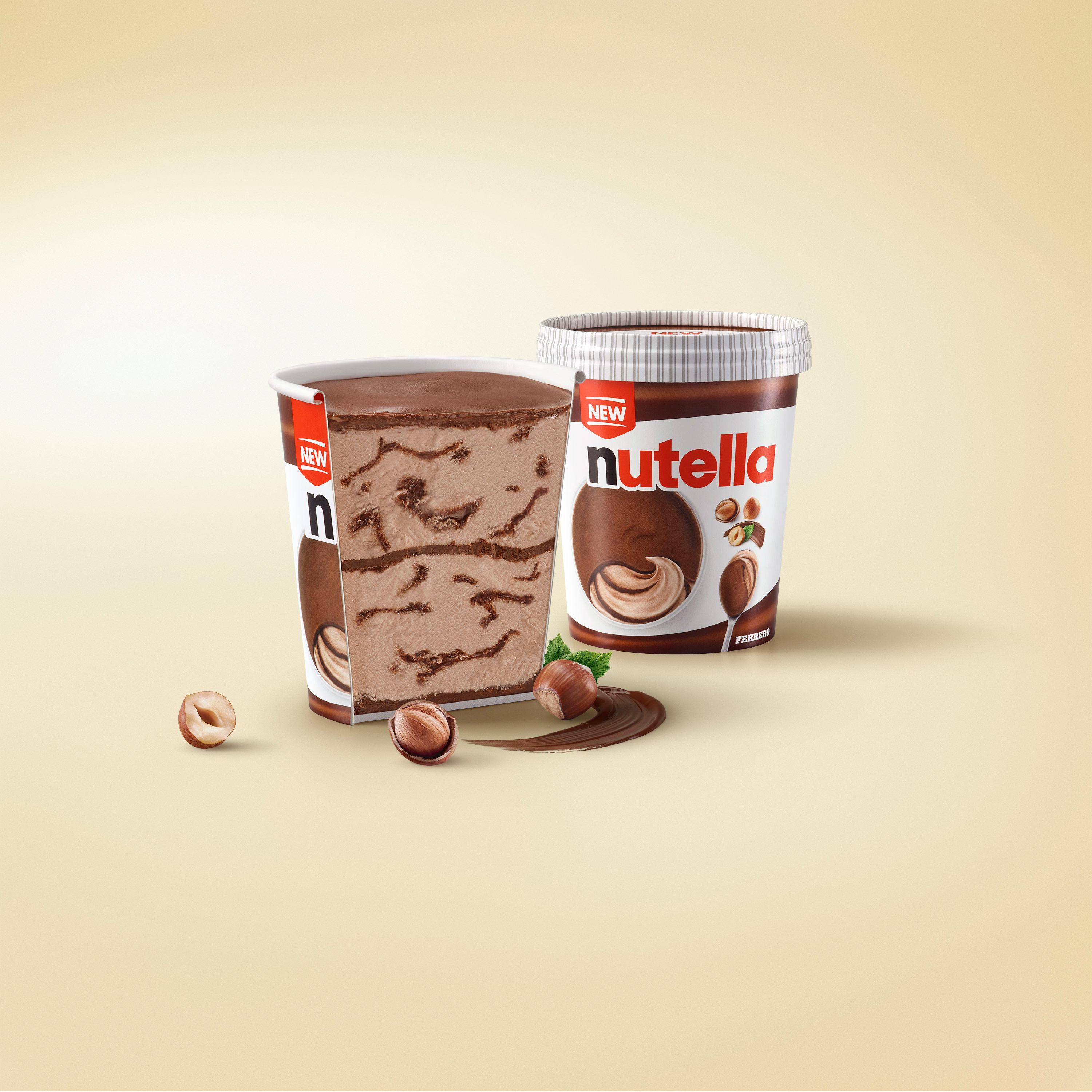 Nutella Chocolate & Hazelnut Ice Cream Tub 470ml thumbnail 2