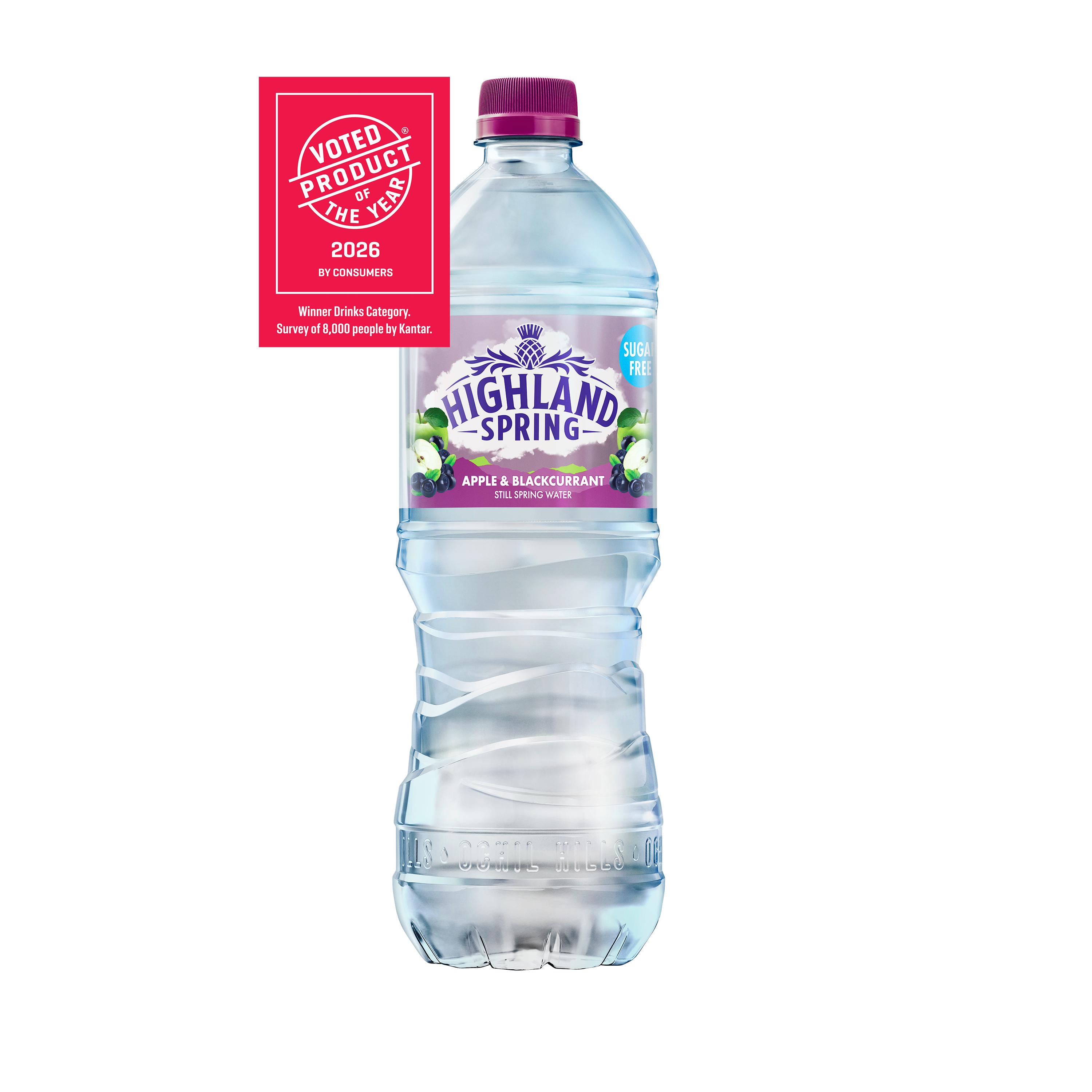 Highland Spring 750ml Apple & Blackcurrant Still Flavoured Spring Water thumbnail 2