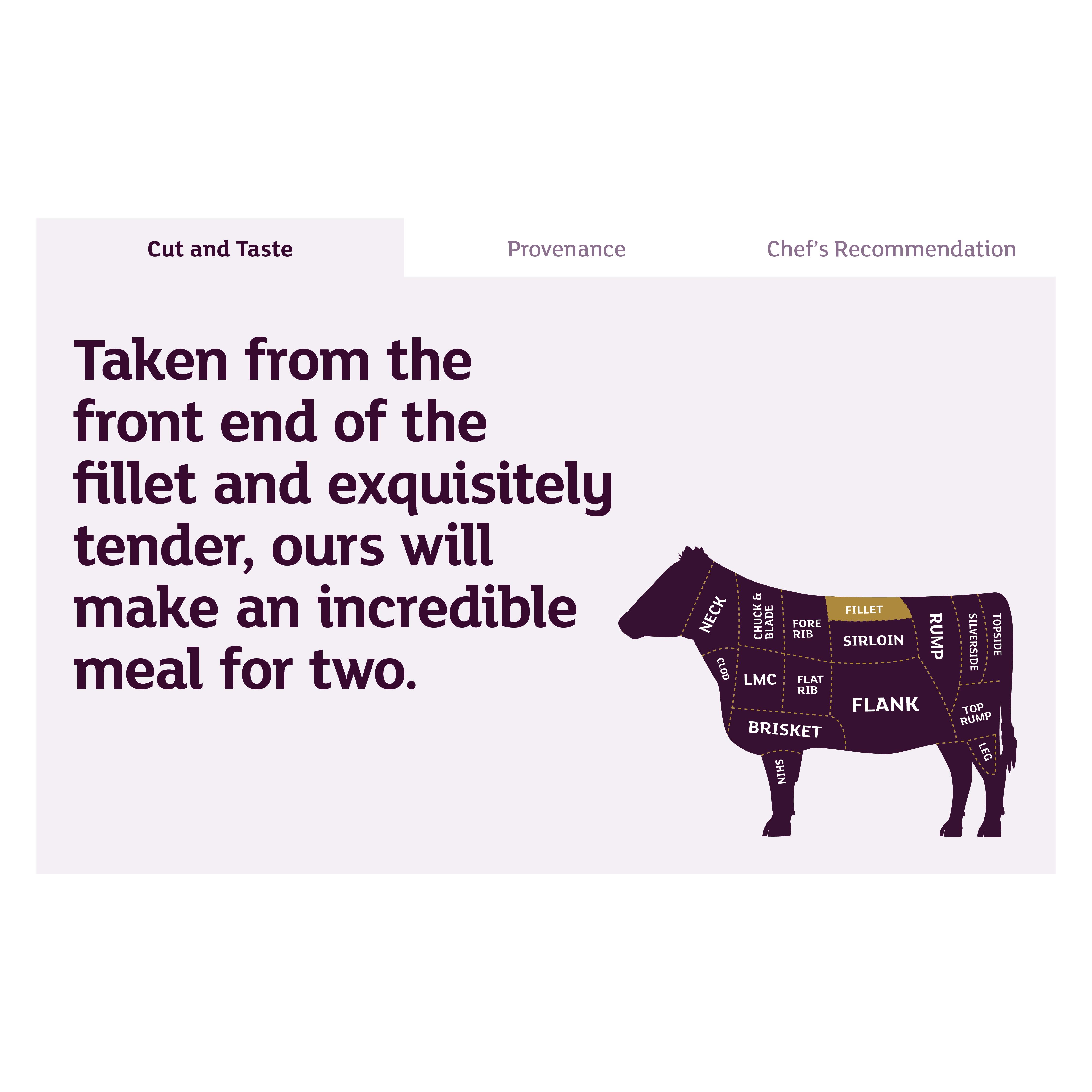 Sainsbury's 630g Medium Aberdeen Angus Chateaubriand, Taste the Difference thumbnail 3