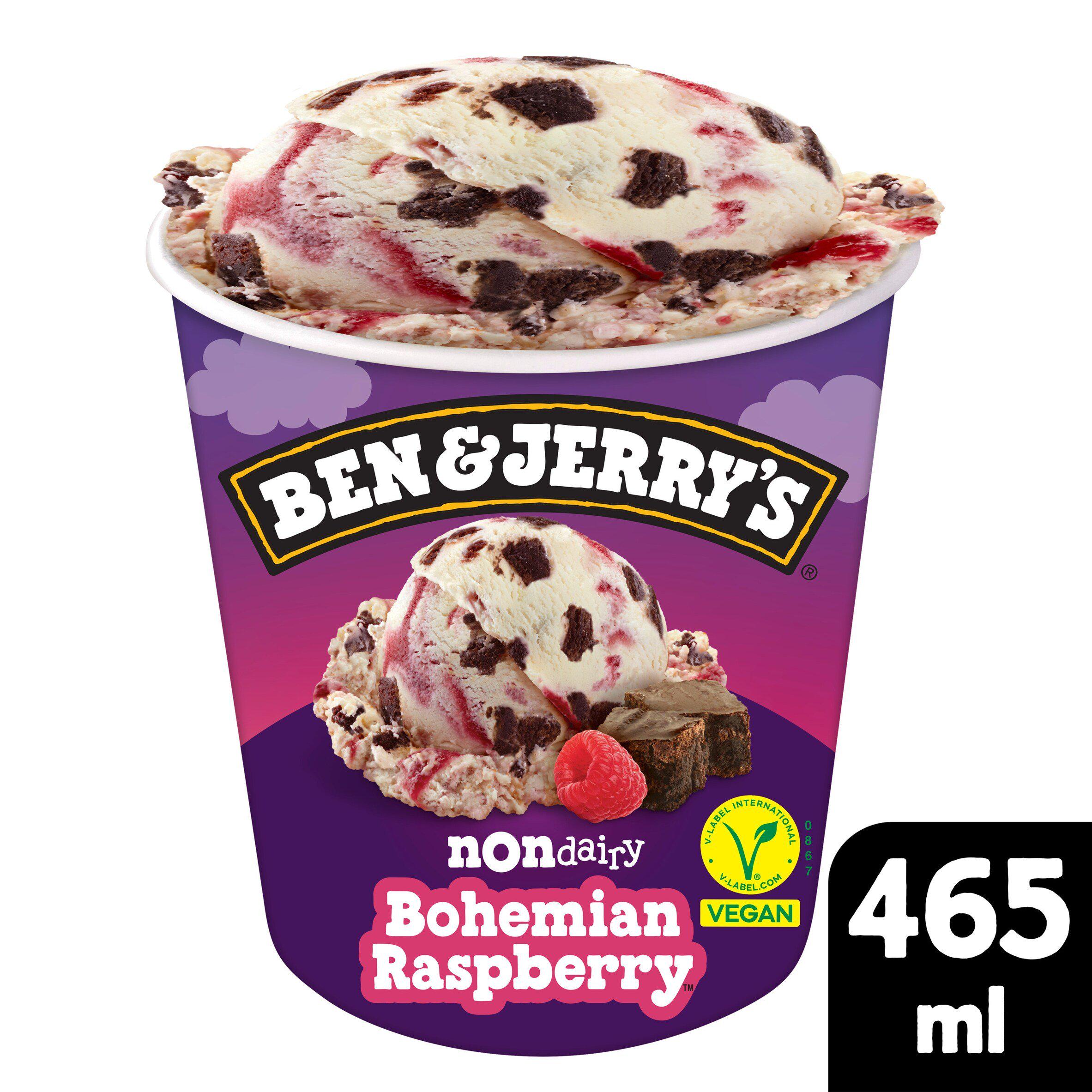 Ben & Jerry's Non-Dairy Vegan Bohemian Raspberry Ice Cream Tub