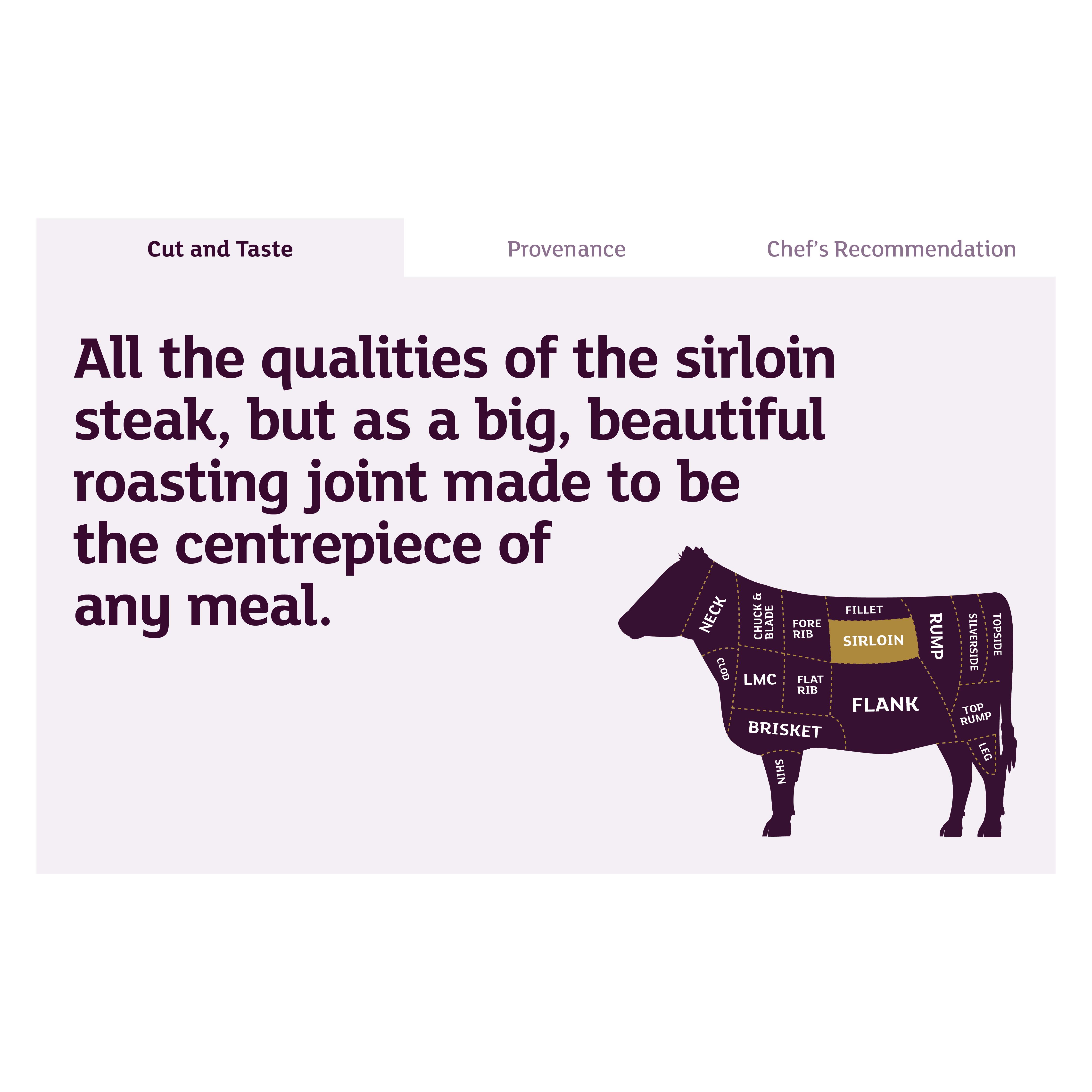 Sainsbury's Aberdeen Angus Medium Rolled Sirloin of Beef, Taste the Difference (Approx. 1.4kg) thumbnail 3