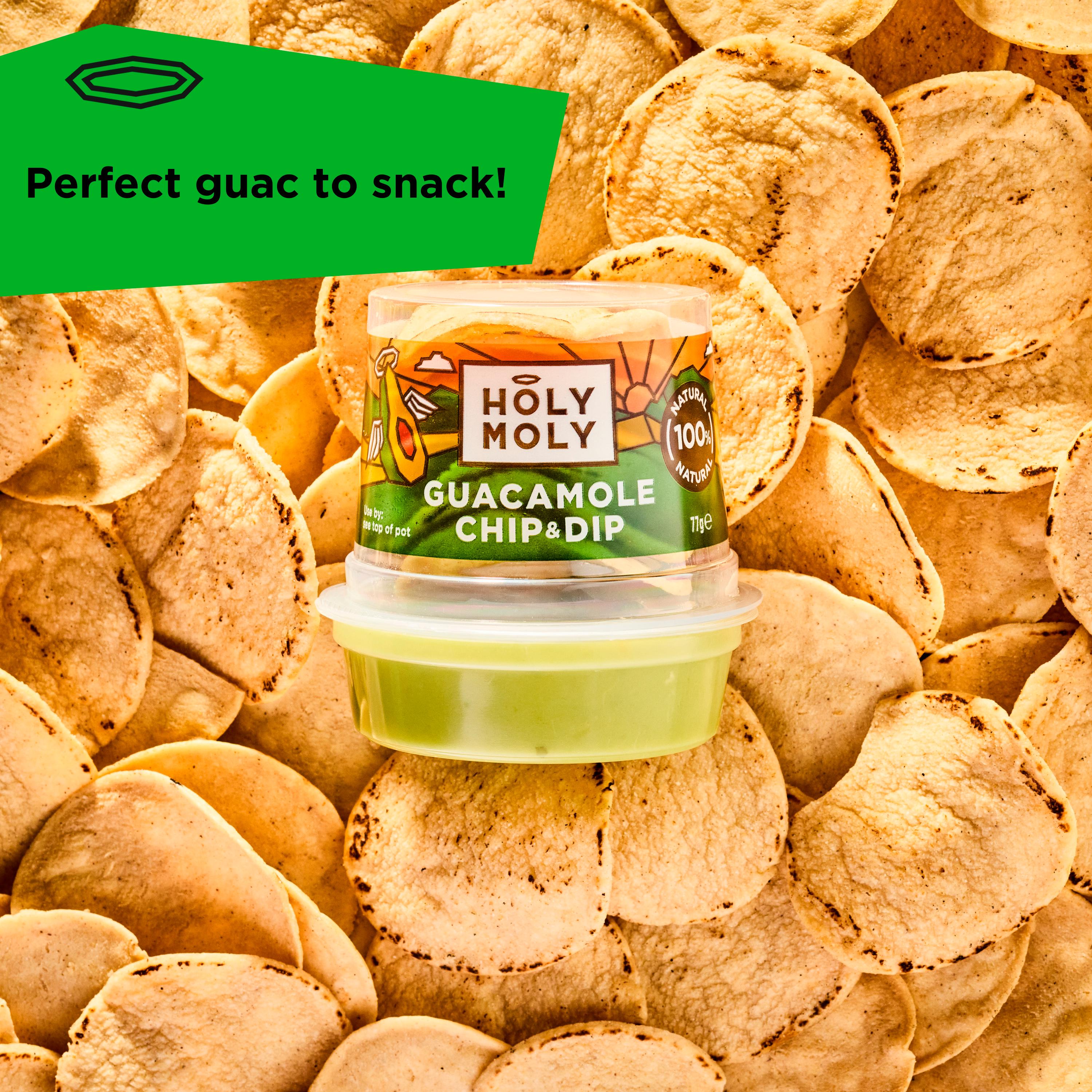 Holy Moly Guacamole Chip & Dip 77g thumbnail 2