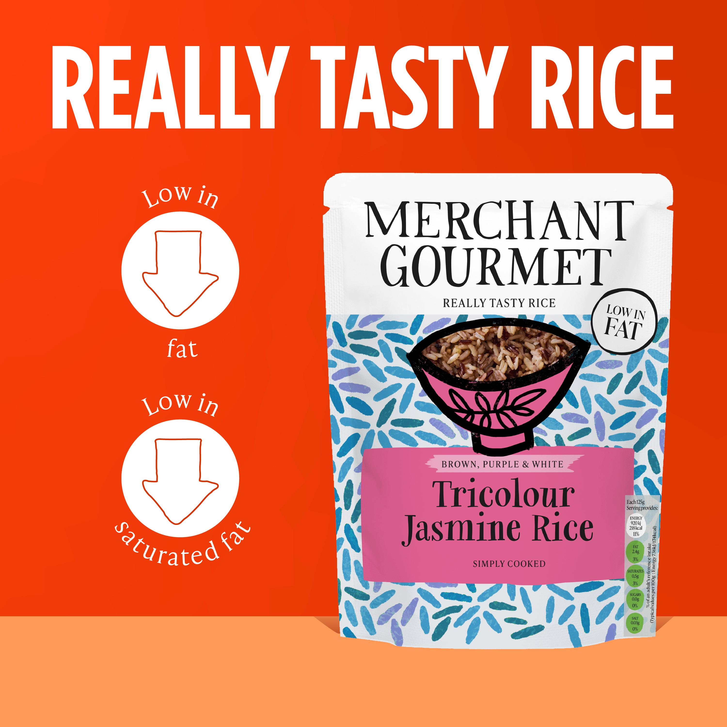 Merchant Gourmet Tricolour Jasmine Rice 250g thumbnail 3