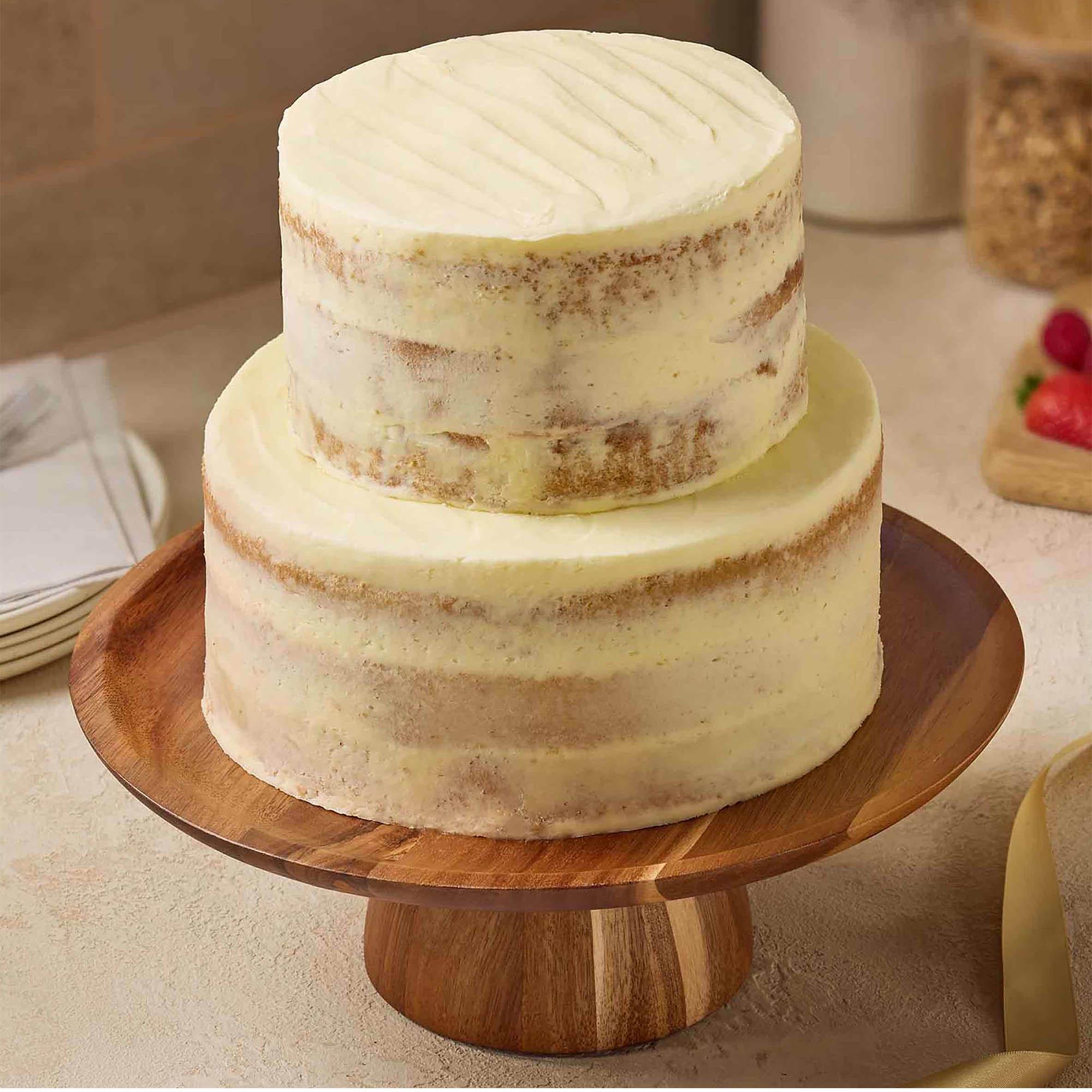 Sainsbury's 2.2kg Two Tier Vanilla Naked Cake