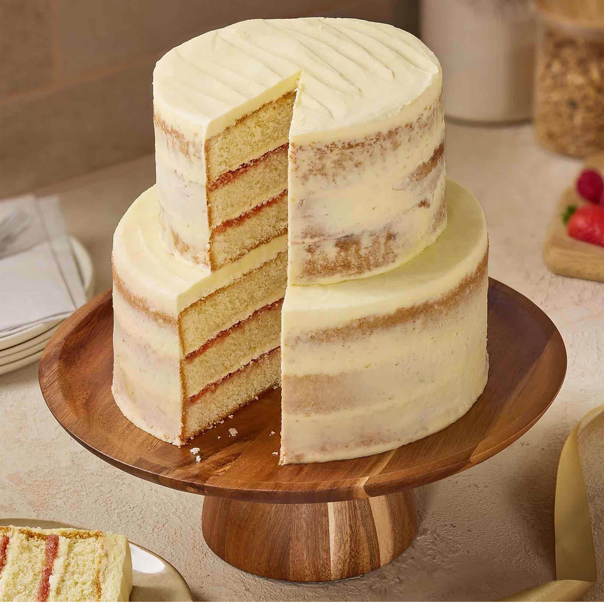 Sainsbury's 2.2kg Two Tier Vanilla Naked Cake thumbnail 2