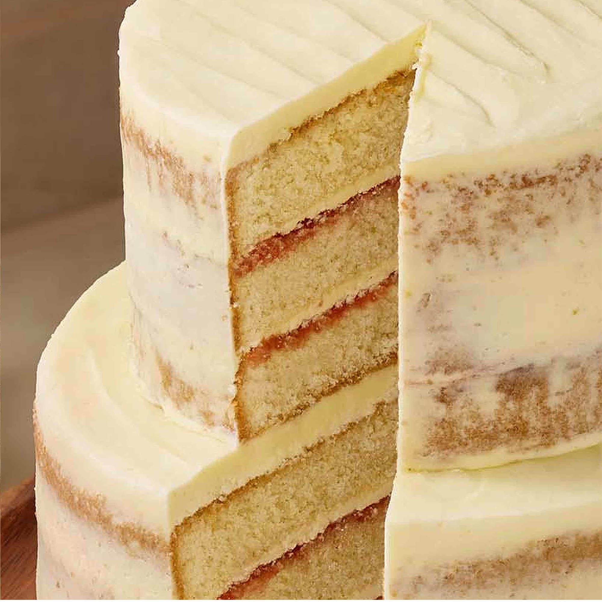 Sainsbury's 2.2kg Two Tier Vanilla Naked Cake thumbnail 3