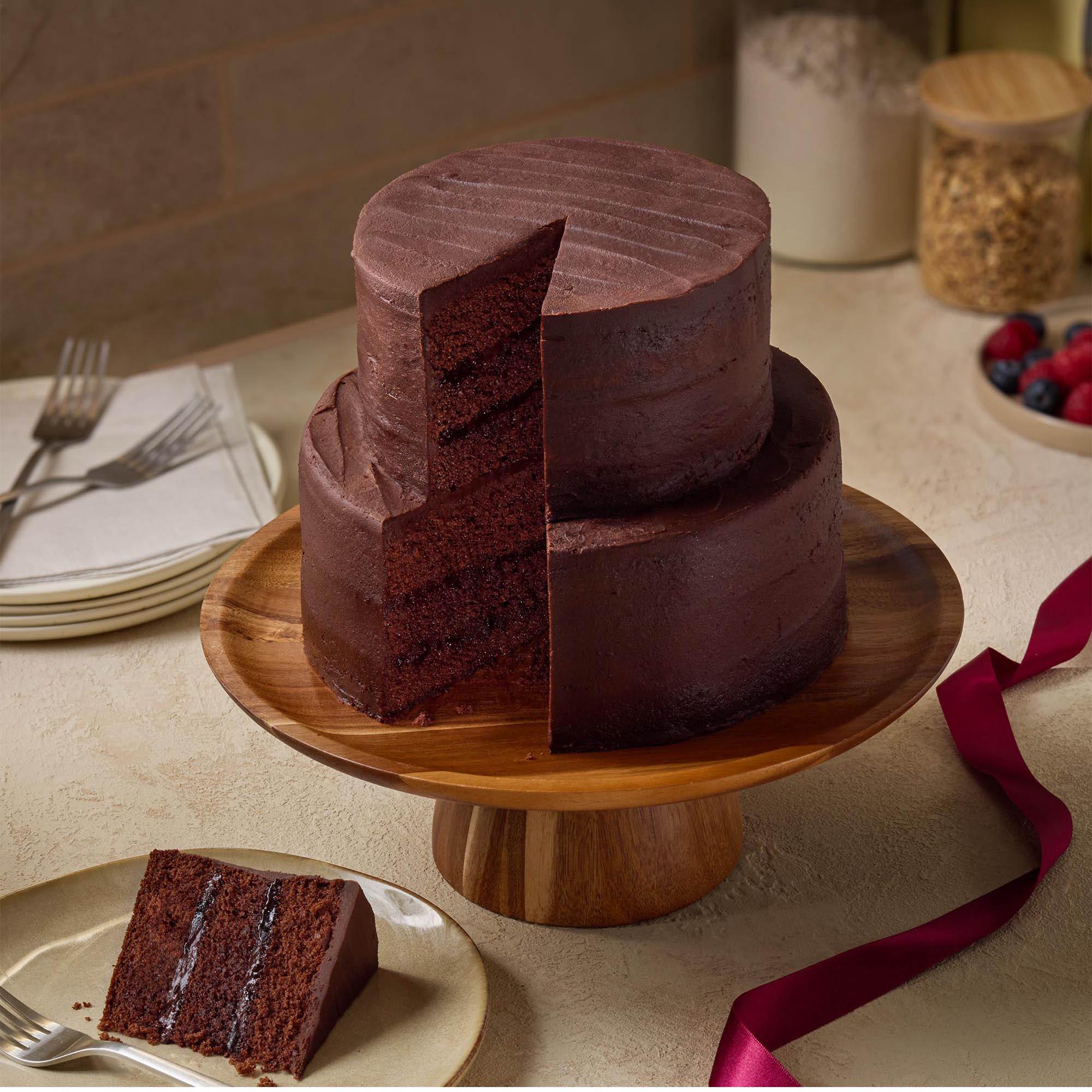 Sainsbury's 2.3kg Two Tier Chocolate Naked Cake thumbnail 2
