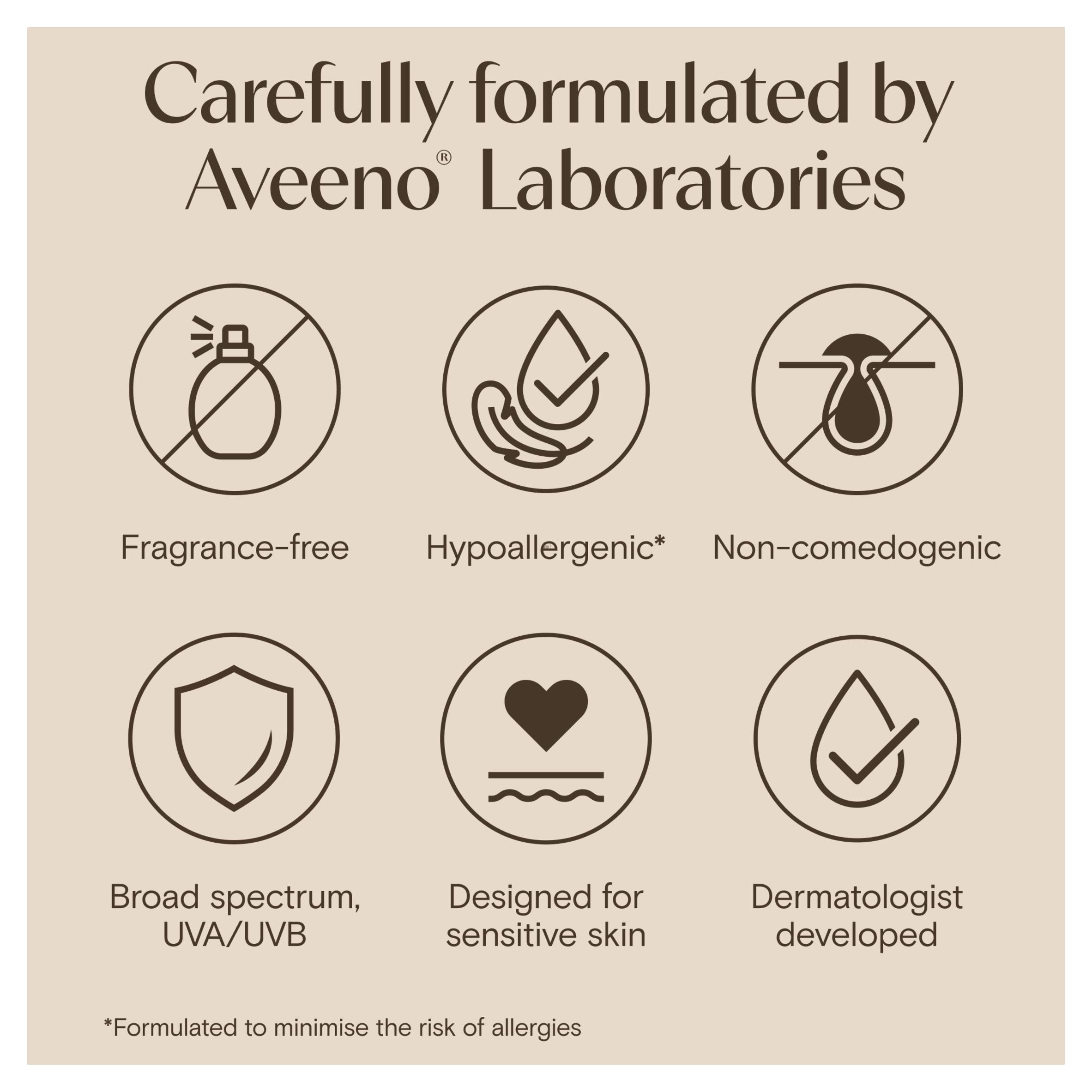 Aveeno Face Calm + Restore Moisturising Lotion SPF 50 50ml thumbnail 6