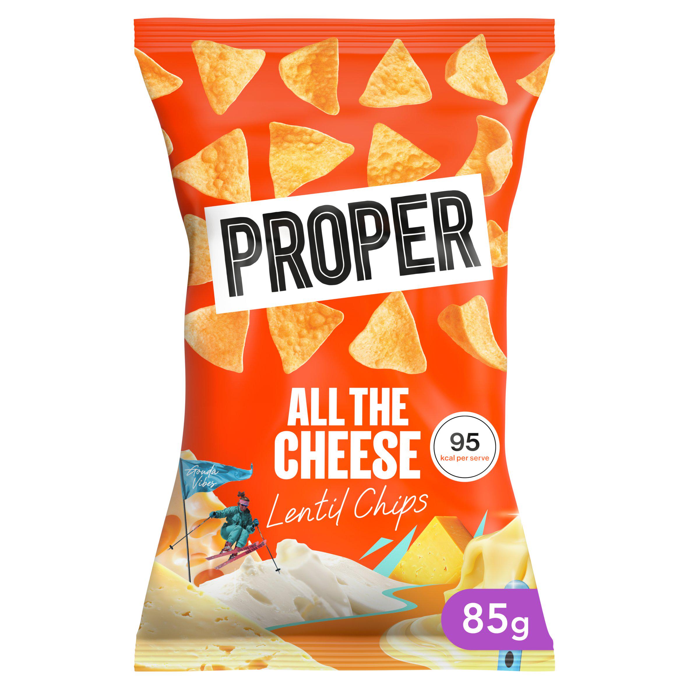 PROPERCHIPS All the Cheese Lentil Chips