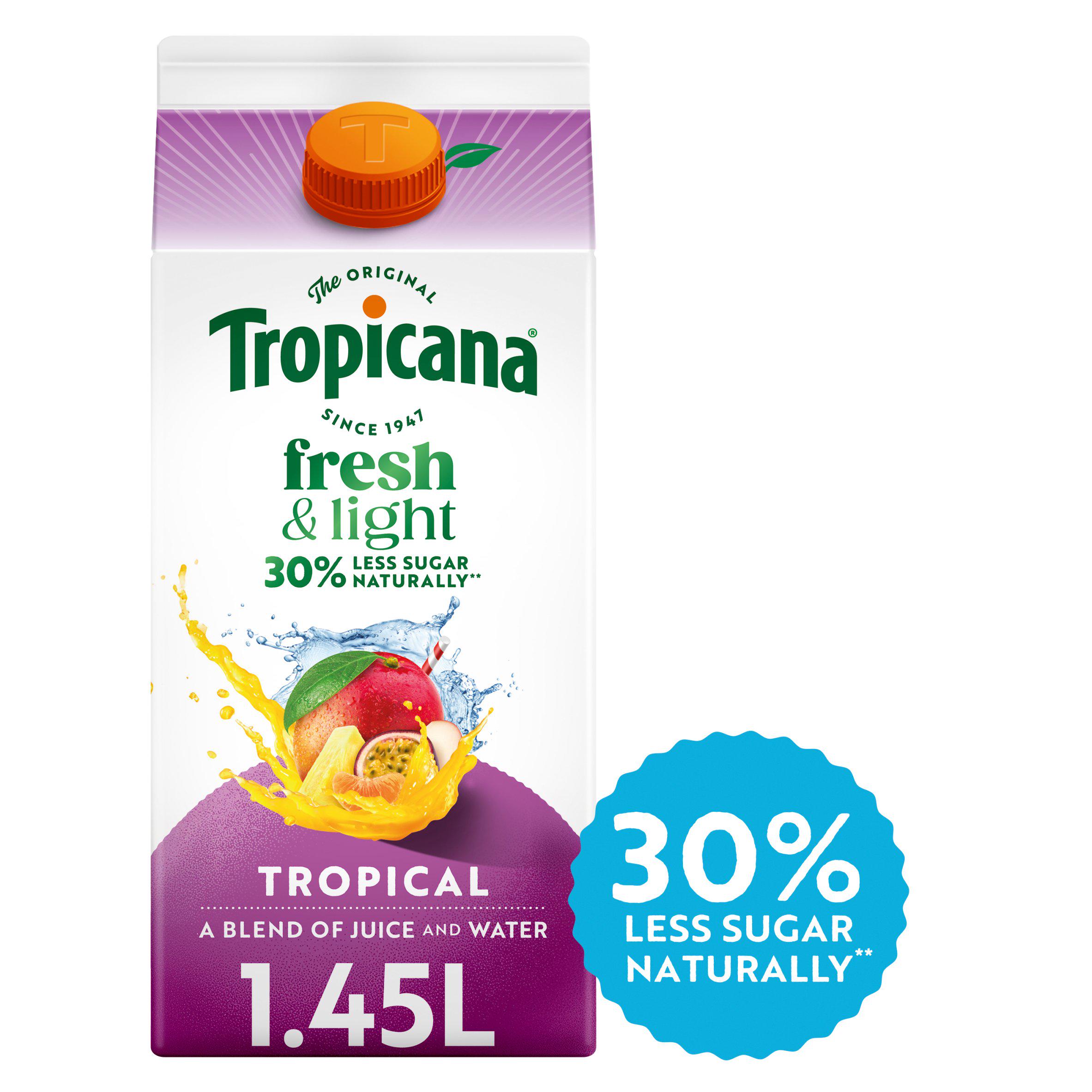 Tropicana Fresh & Light Tropical 1.45L
