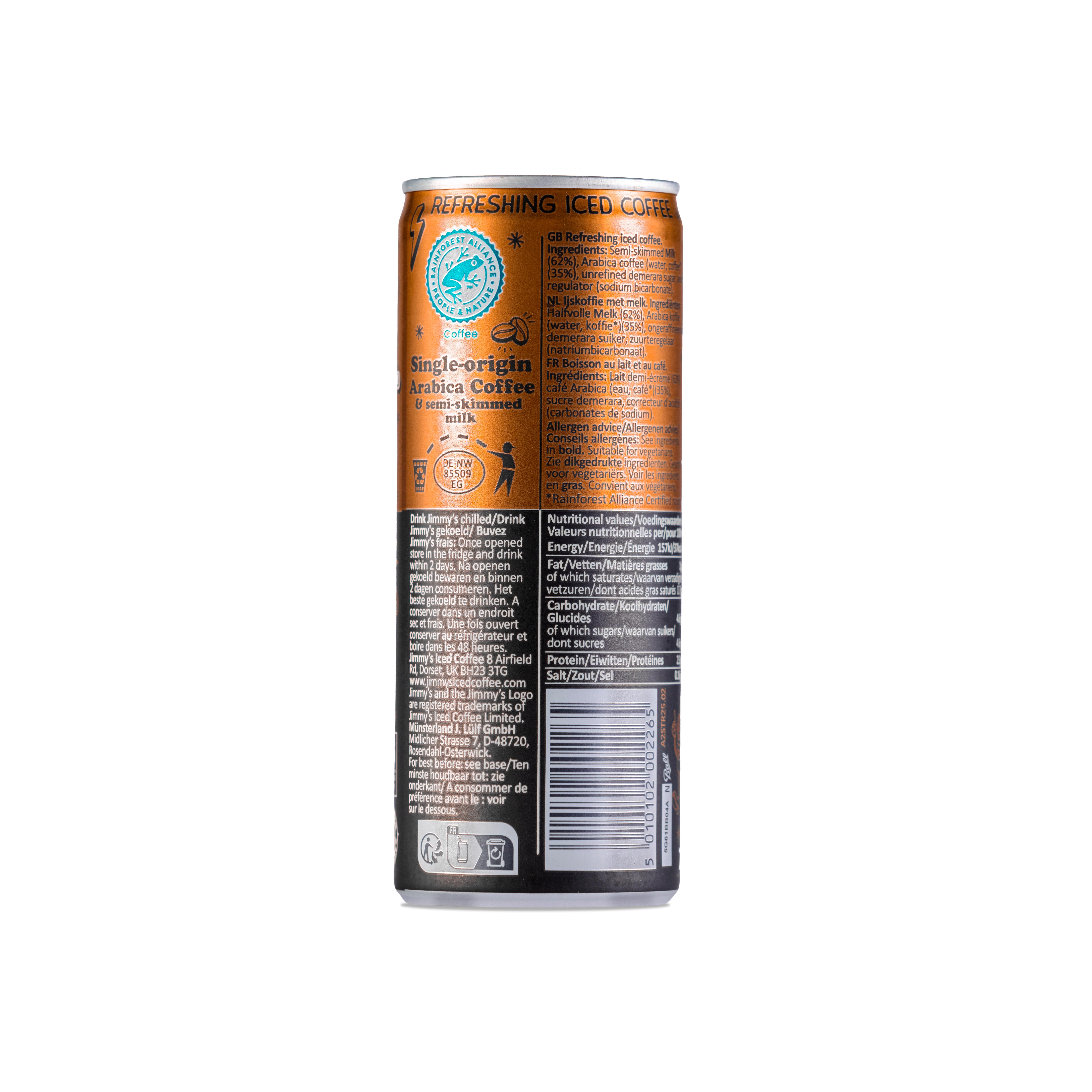 Jimmy's Strong Iced Coffee 250ml thumbnail 2