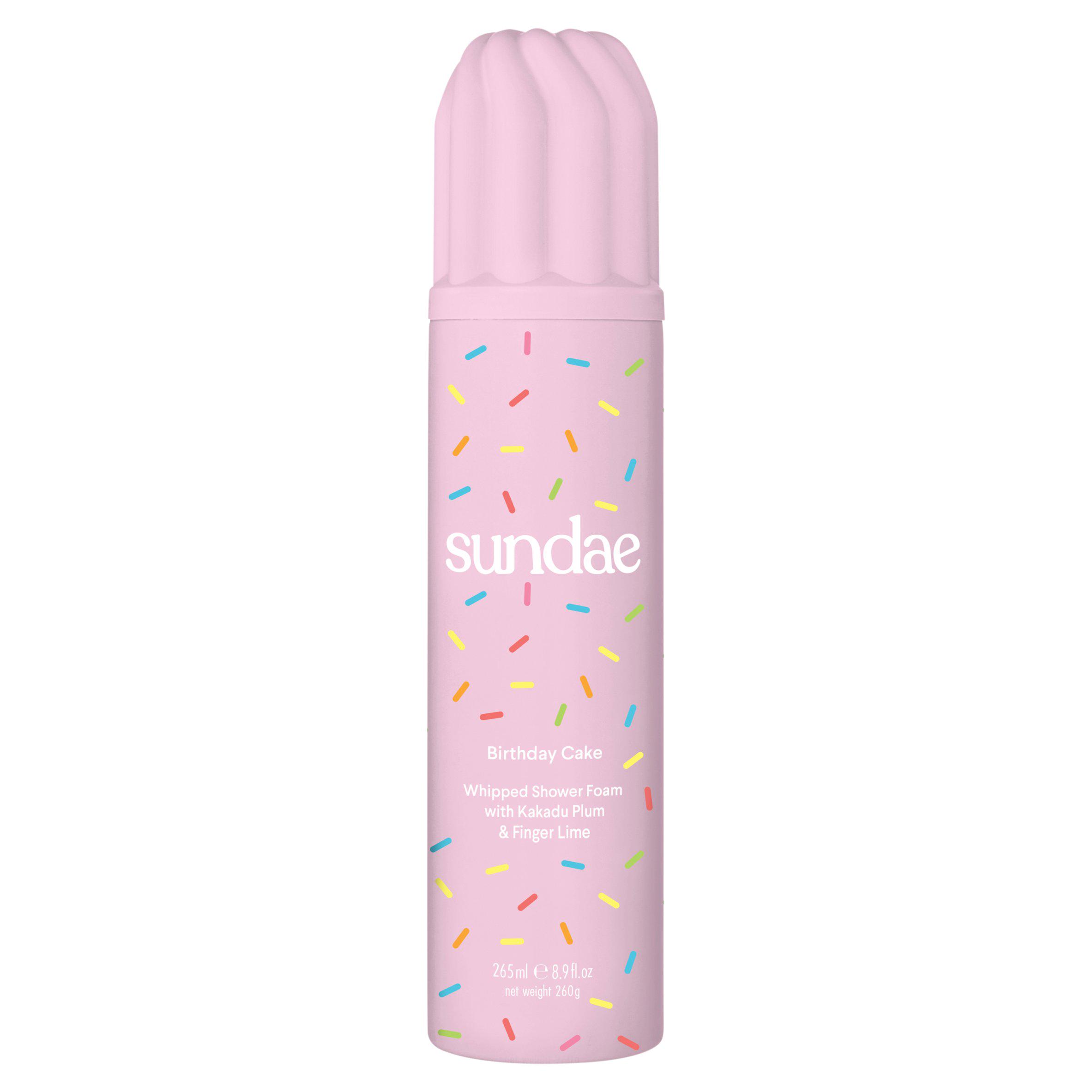 Sundae Birthday Cake Whipped Shower Foam with Kakadu Plum & Finger Lime 265ml