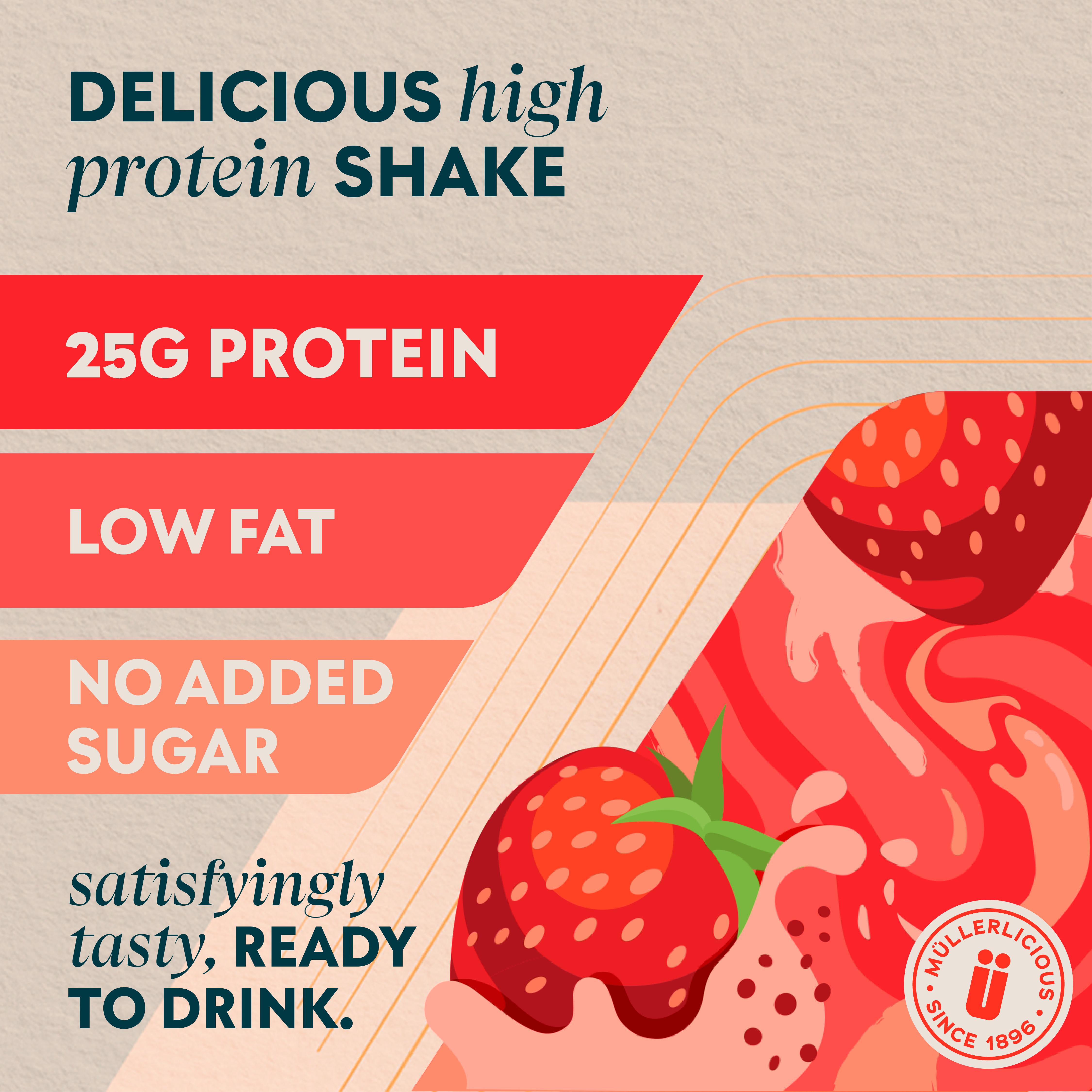 Müller Myprotein Strawberry High Protein Shake thumbnail 2