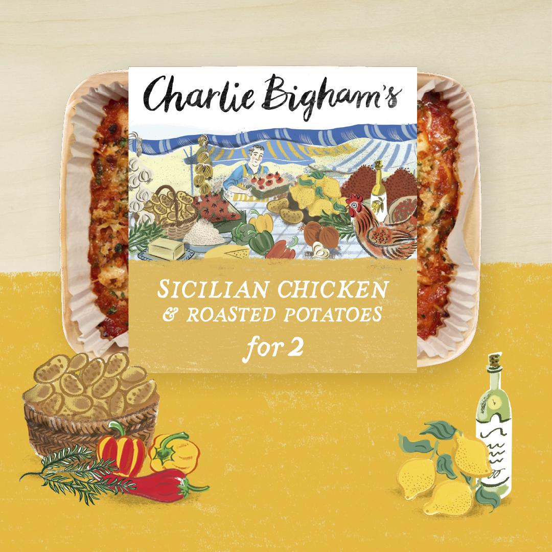 Charlie Bigham's Sicilian Chicken & Roasted Potatoes 750g thumbnail 2