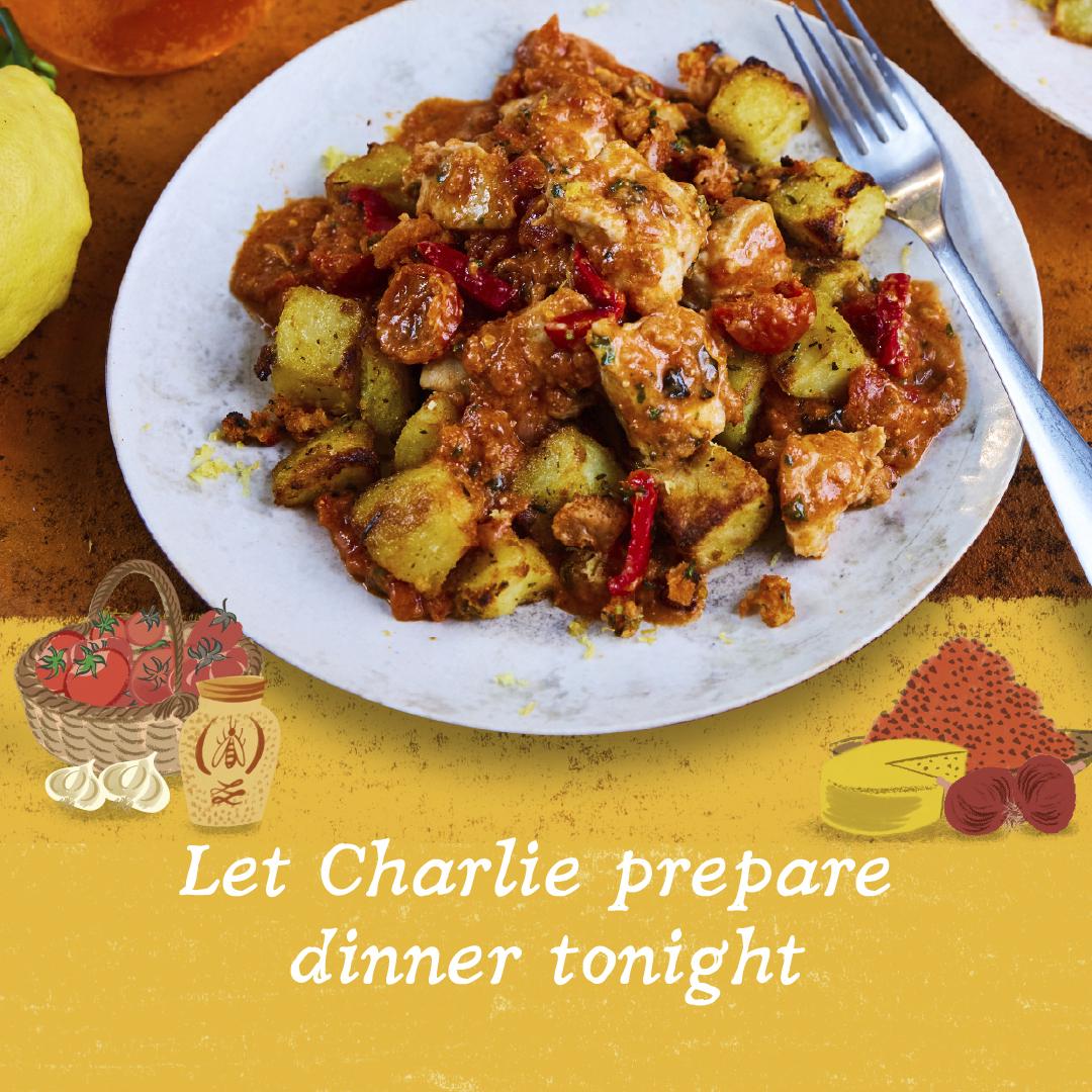 Charlie Bigham's Sicilian Chicken & Roasted Potatoes 750g thumbnail 3