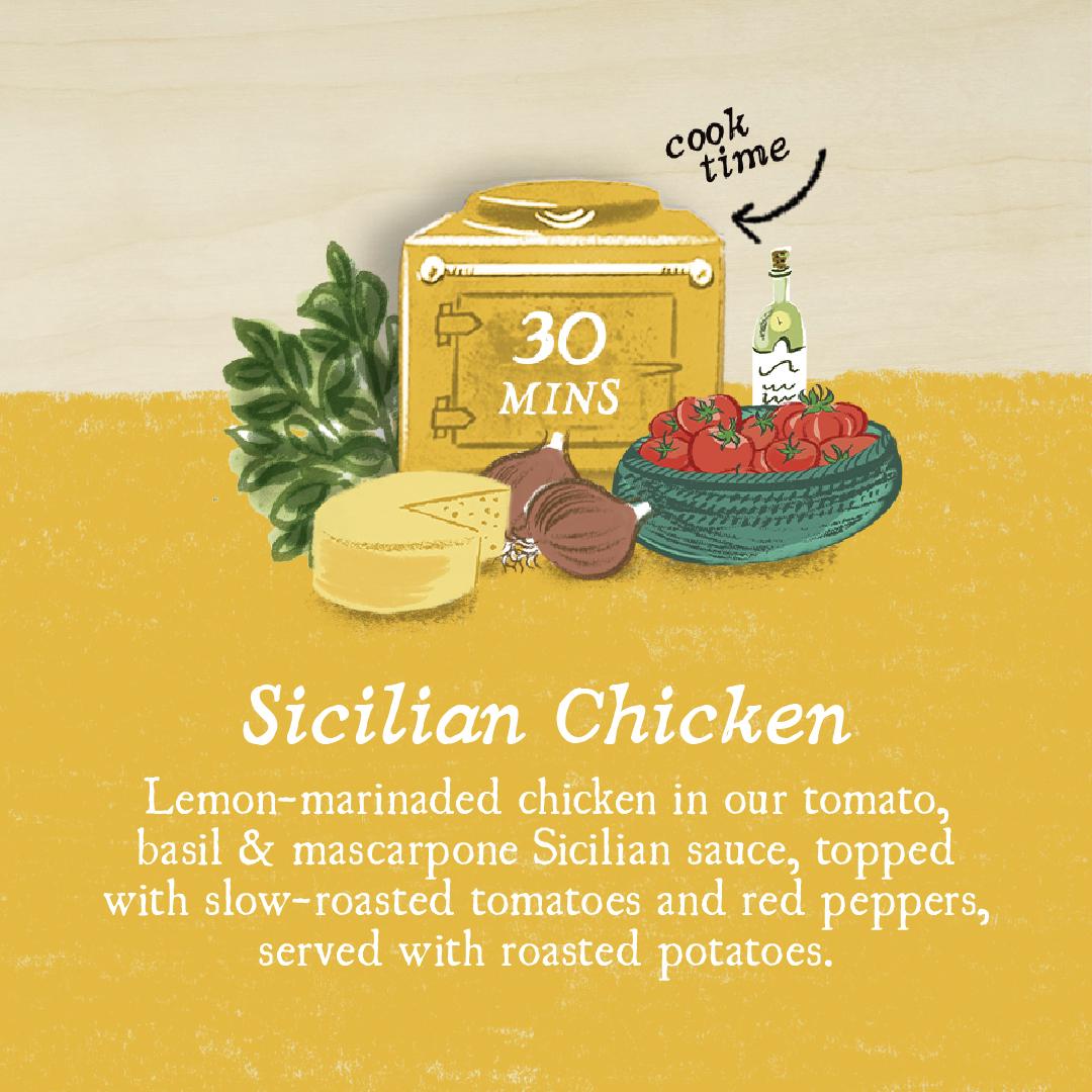 Charlie Bigham's Sicilian Chicken & Roasted Potatoes 750g thumbnail 4
